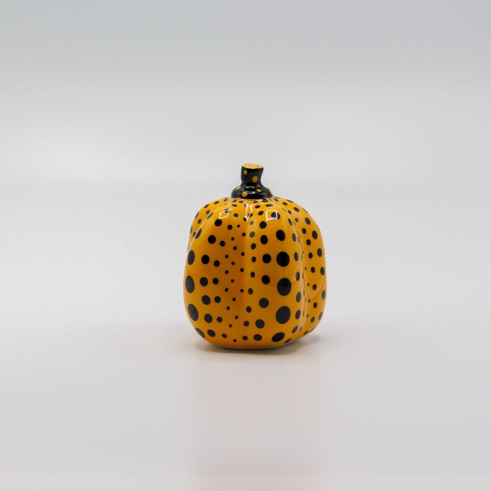 Yayoi Kusama, Pumpkin (Limoges) (Yellow and Black), 2002 For Sale | Lougher Contemporary
