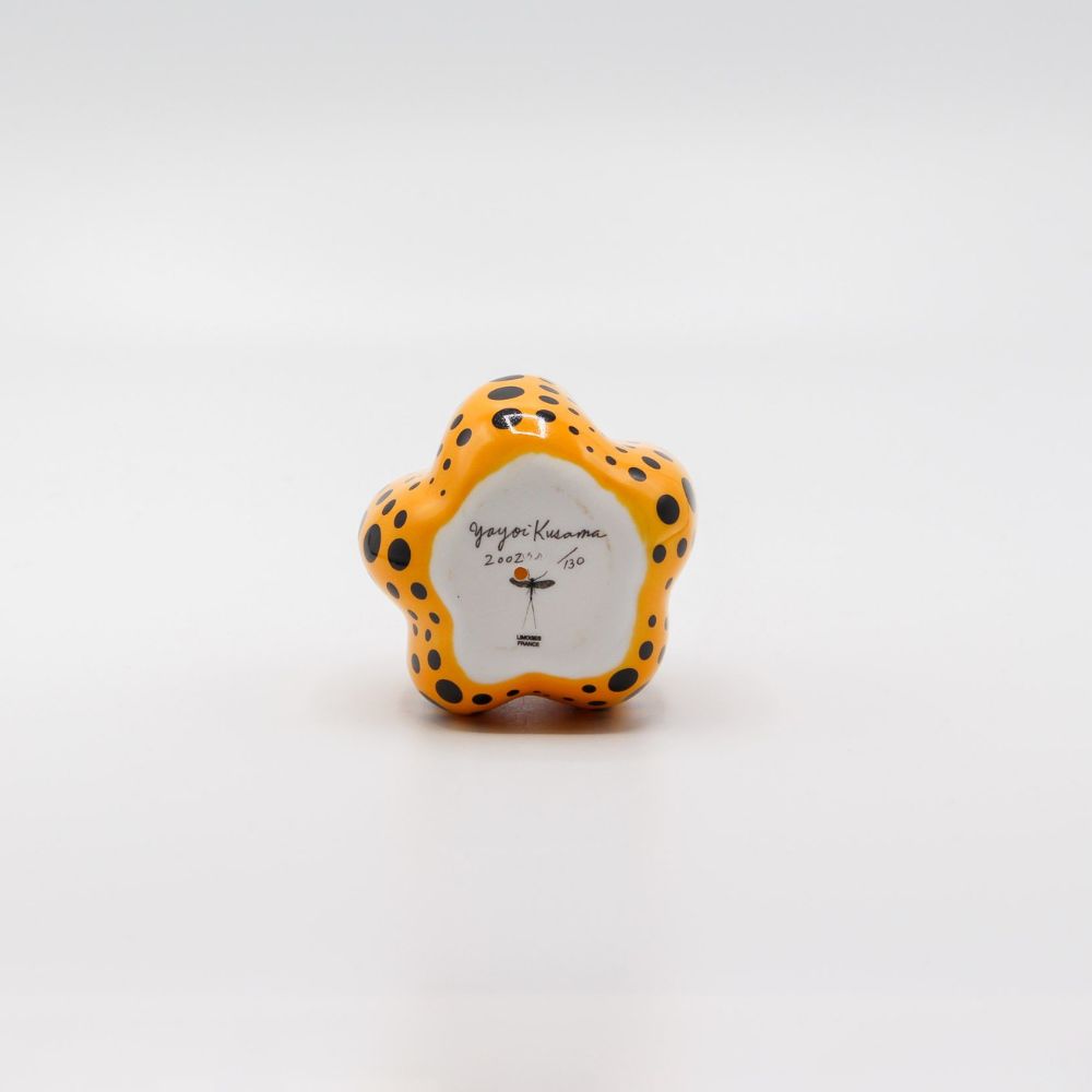 Yayoi Kusama, Pumpkin (Limoges) (Yellow and Black), 2002 For Sale | Lougher Contemporary