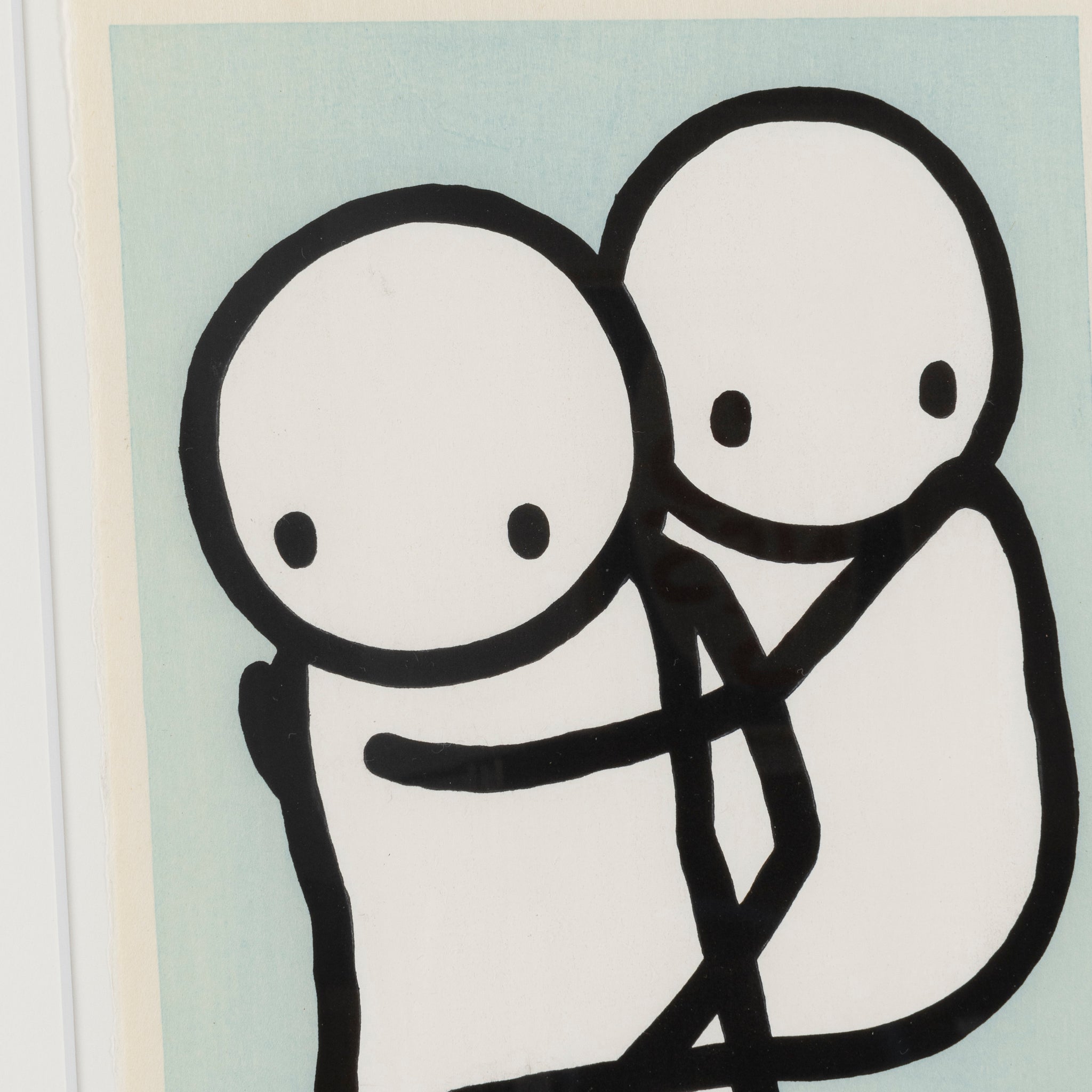 Close-up detail of signed and numbered art print edition