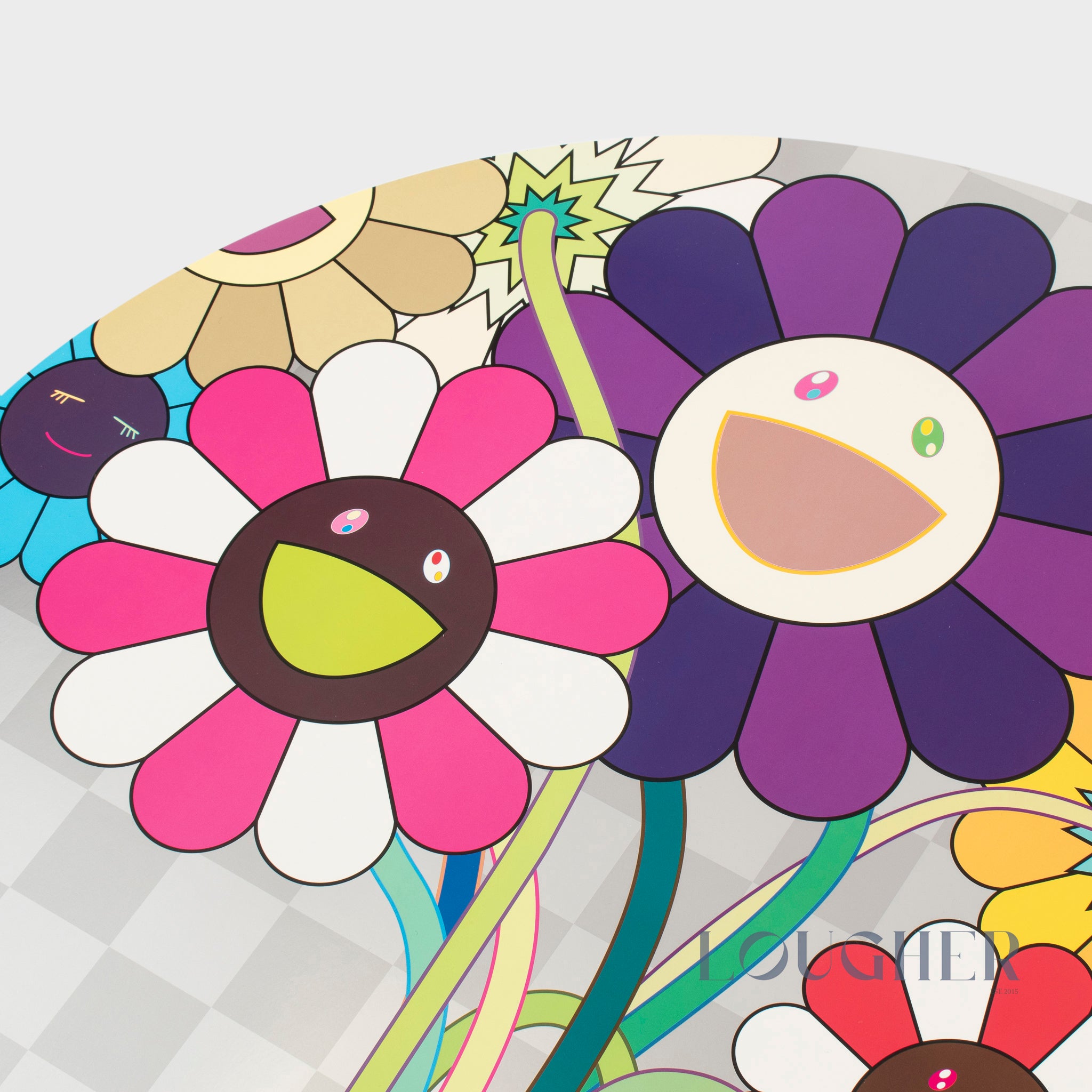 Takashi Murakami, Purple Flowers in a Bouquet, 2010 For Sale | Lougher Contemporary