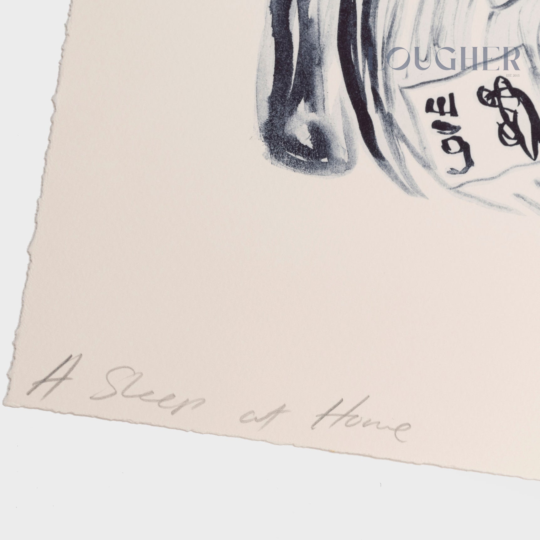 Limited edition print of Tracey Emin's "A Sleep at Home" 2026 artwork by Lougher Contemporary, showing the detailed visual of the print.