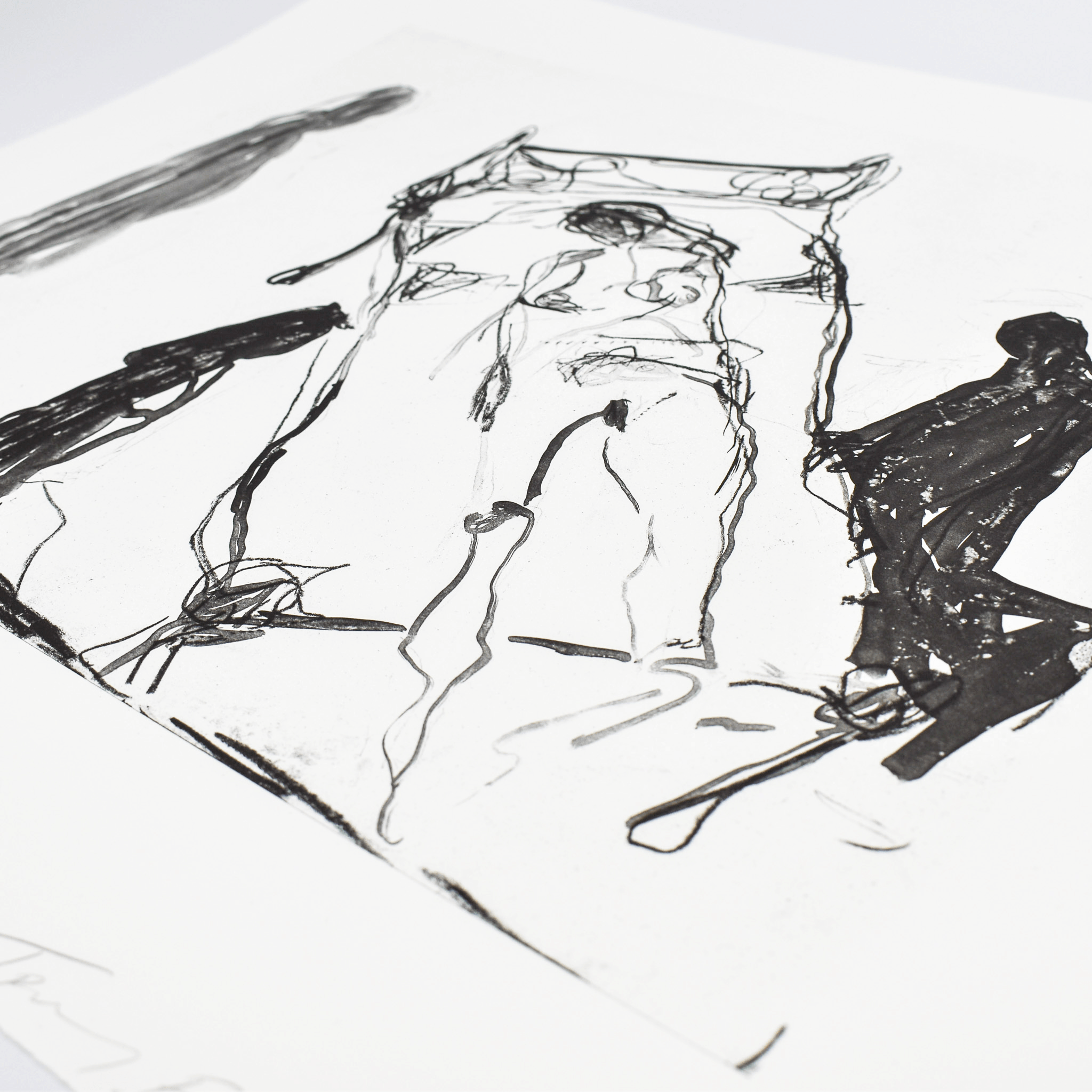 Detail of Tracey Emin handwritten text in print, highlighting emotional and confessional style