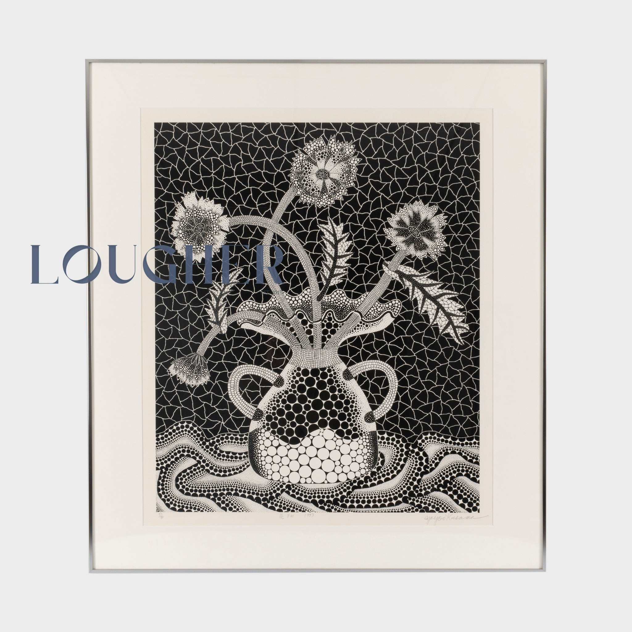 Yayoi Kusama, Flowers FW (Kusama 177), 1993 For Sale | Lougher Contemporary