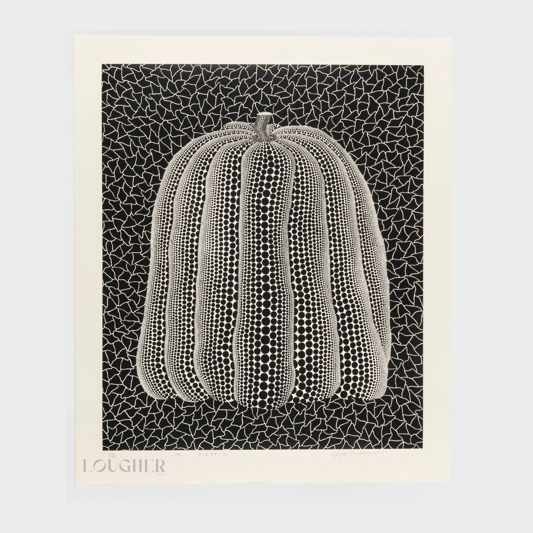 Yayoi Kusama, Pumpkin (White T), 1992 For Sale | Lougher Contemporary