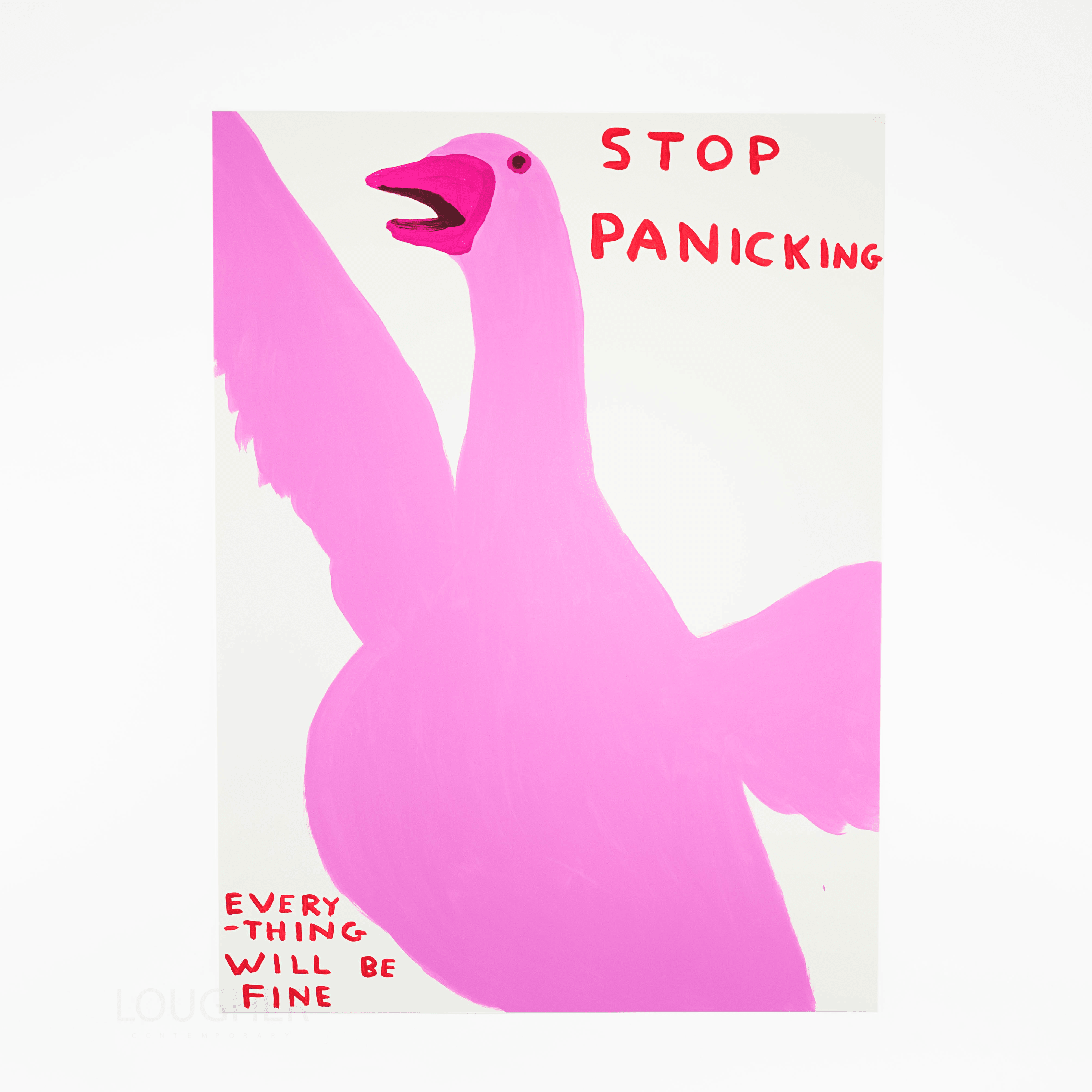 David Shrigley, Stop Panicking, 2021 For Sale - Lougher Contemporary