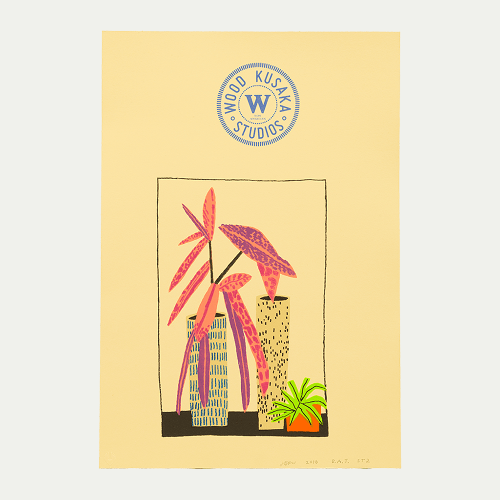 Jonas Wood, "Notepad Doodle 3" (State II), 2018 For Sale - Lougher Contemporary