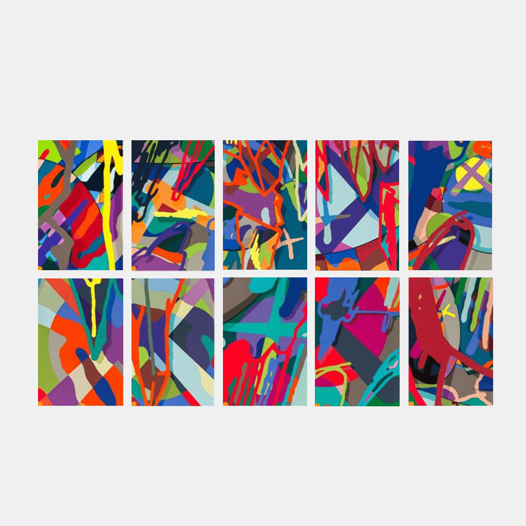 KAWS, Tension (Portfolio of Ten Prints), 2019 For Sale - Lougher Contemporary