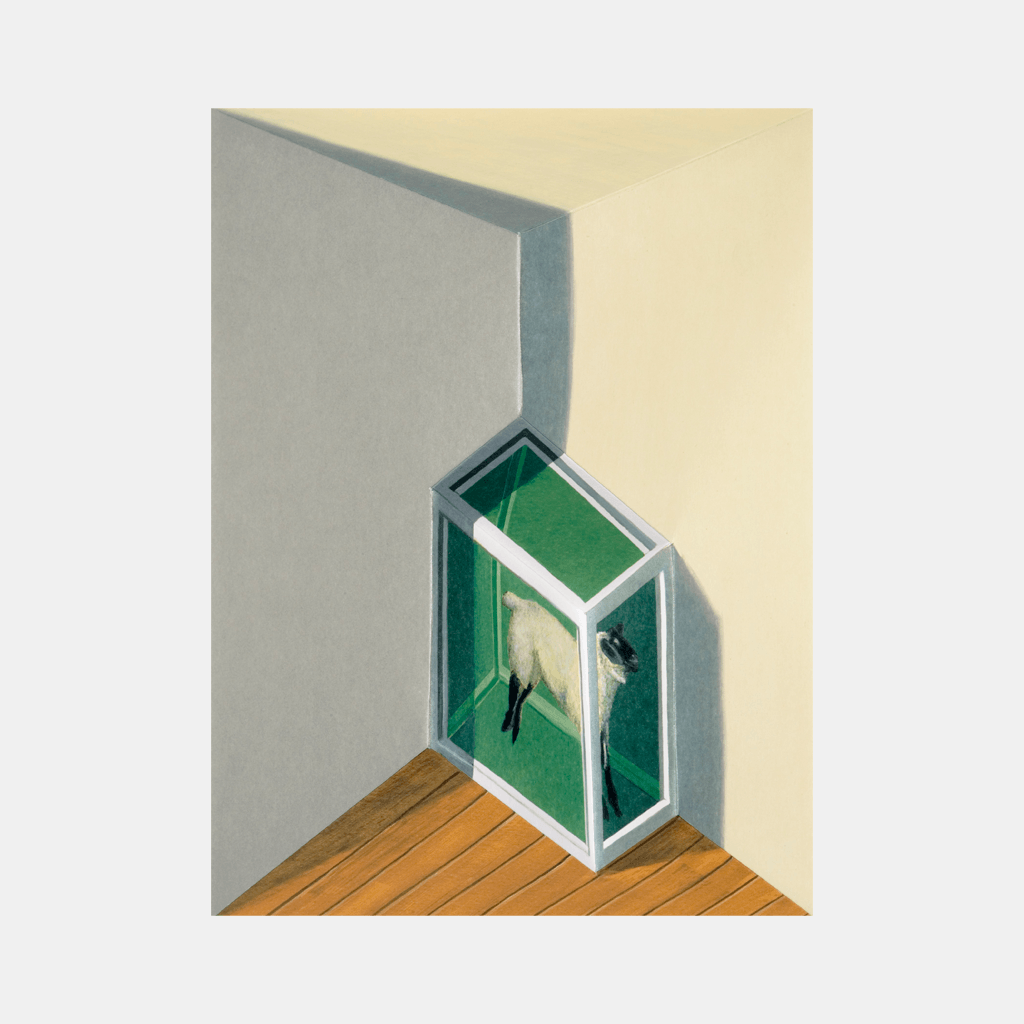 Patrick Hughes, Sheep, 2008 For Sale - Lougher Contemporary