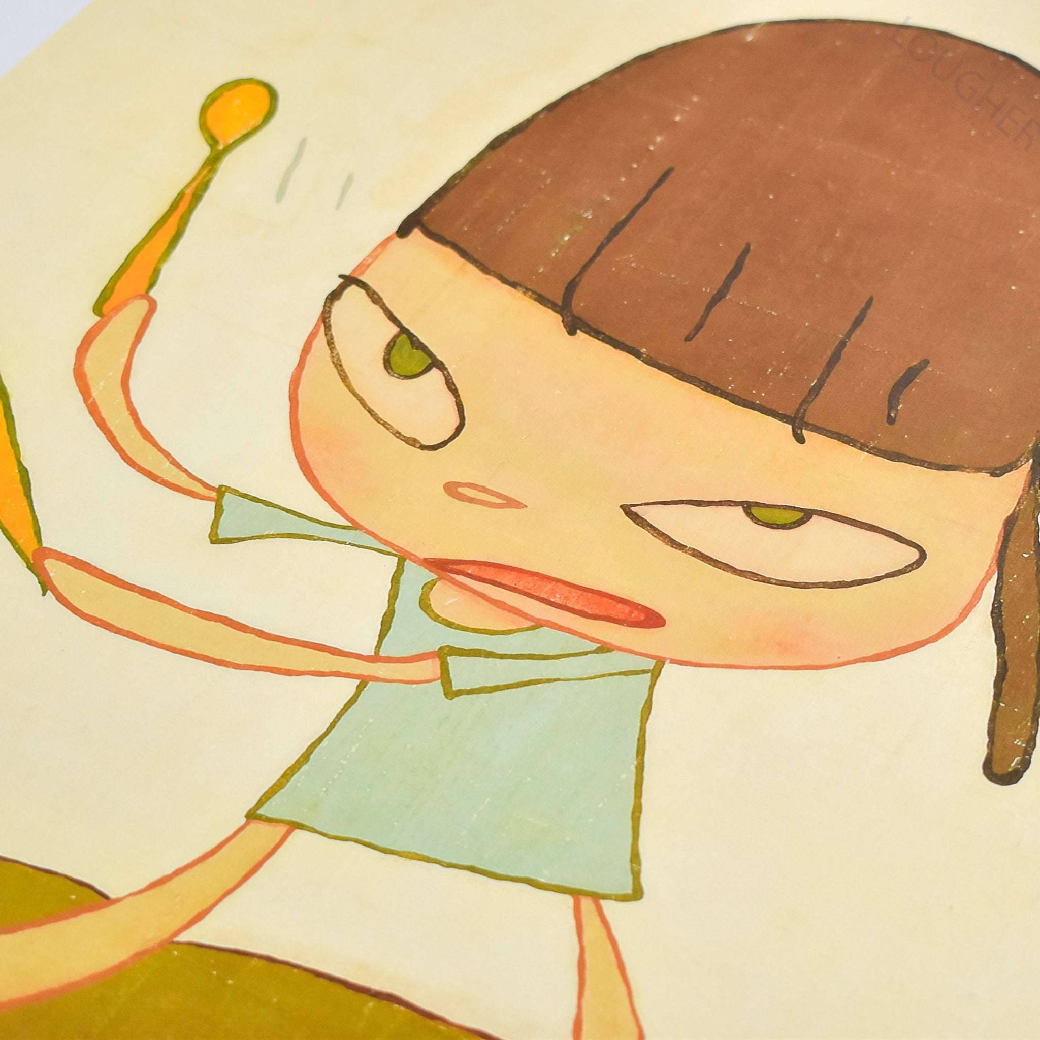 Yoshitomo Nara, Marching on a Butterbur Leaf, 2019 For Sale - Lougher Contemporary