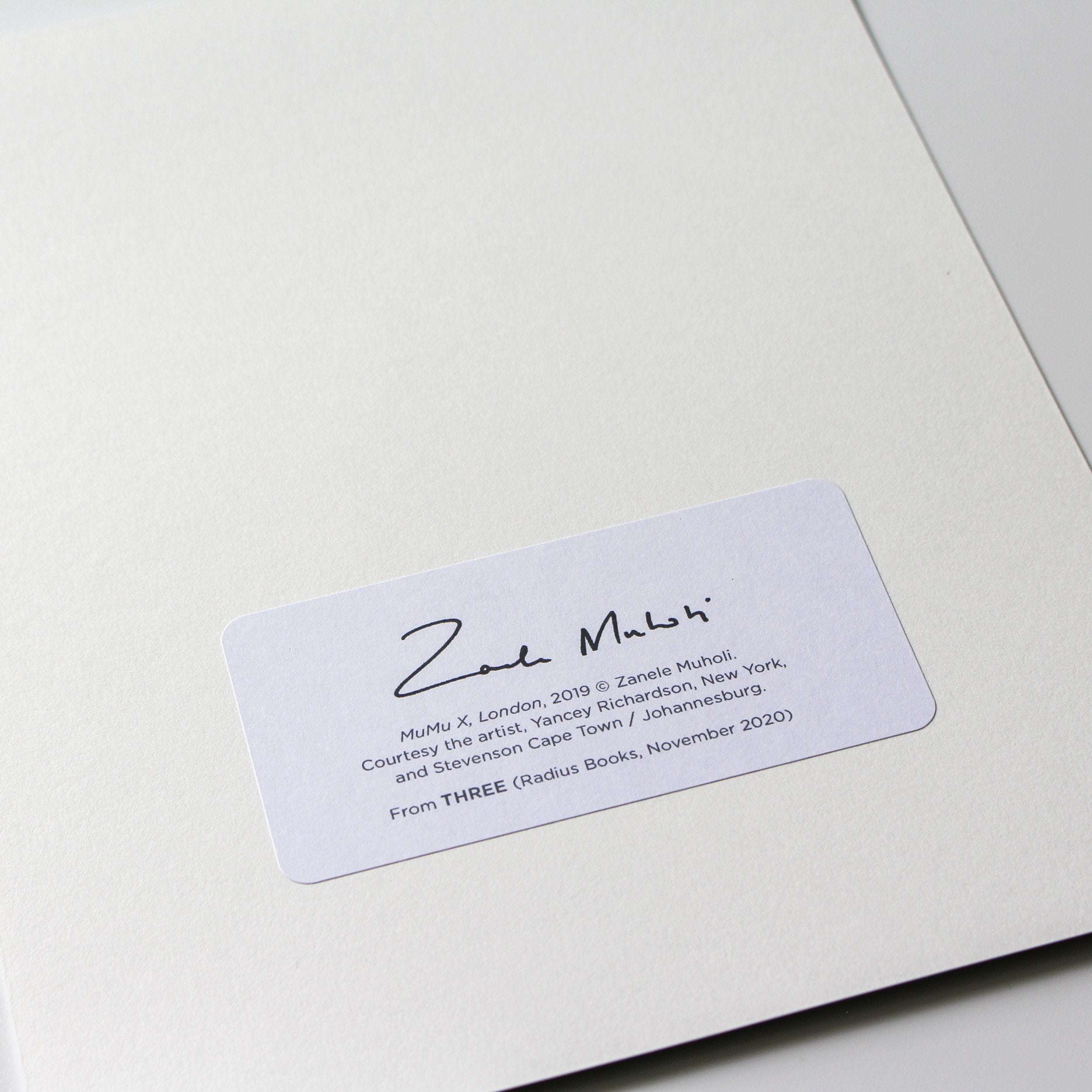 Zanele Muholi, MuMu X, London, 2019 (from THREE, Radius Books), 2020 For Sale - Lougher Contemporary