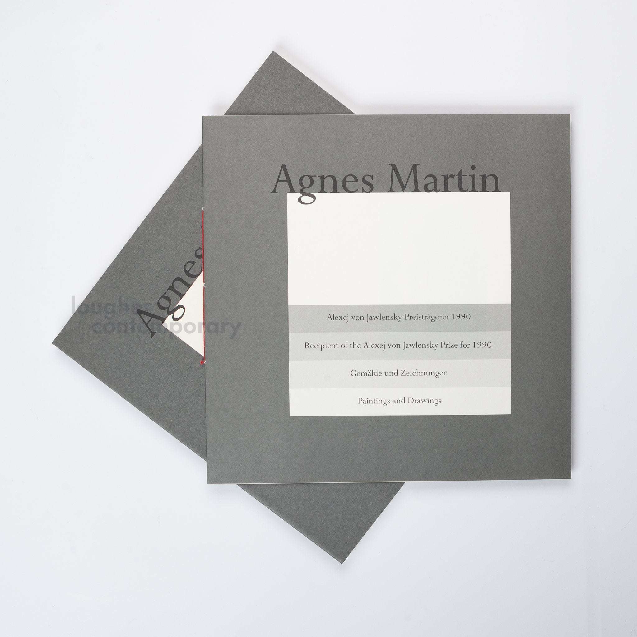 Agnes Martin, Set of 3 Lithographs from Untitled (from Paintings and Drawings: 1974-1990), 1993 For Sale - Lougher Contemporary