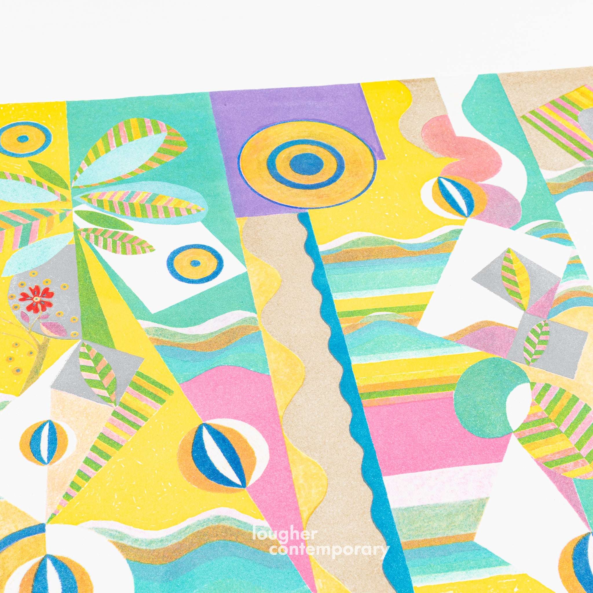 Beatriz Milhazes, Pink Sunshine, 2021 For Sale - Lougher Contemporary