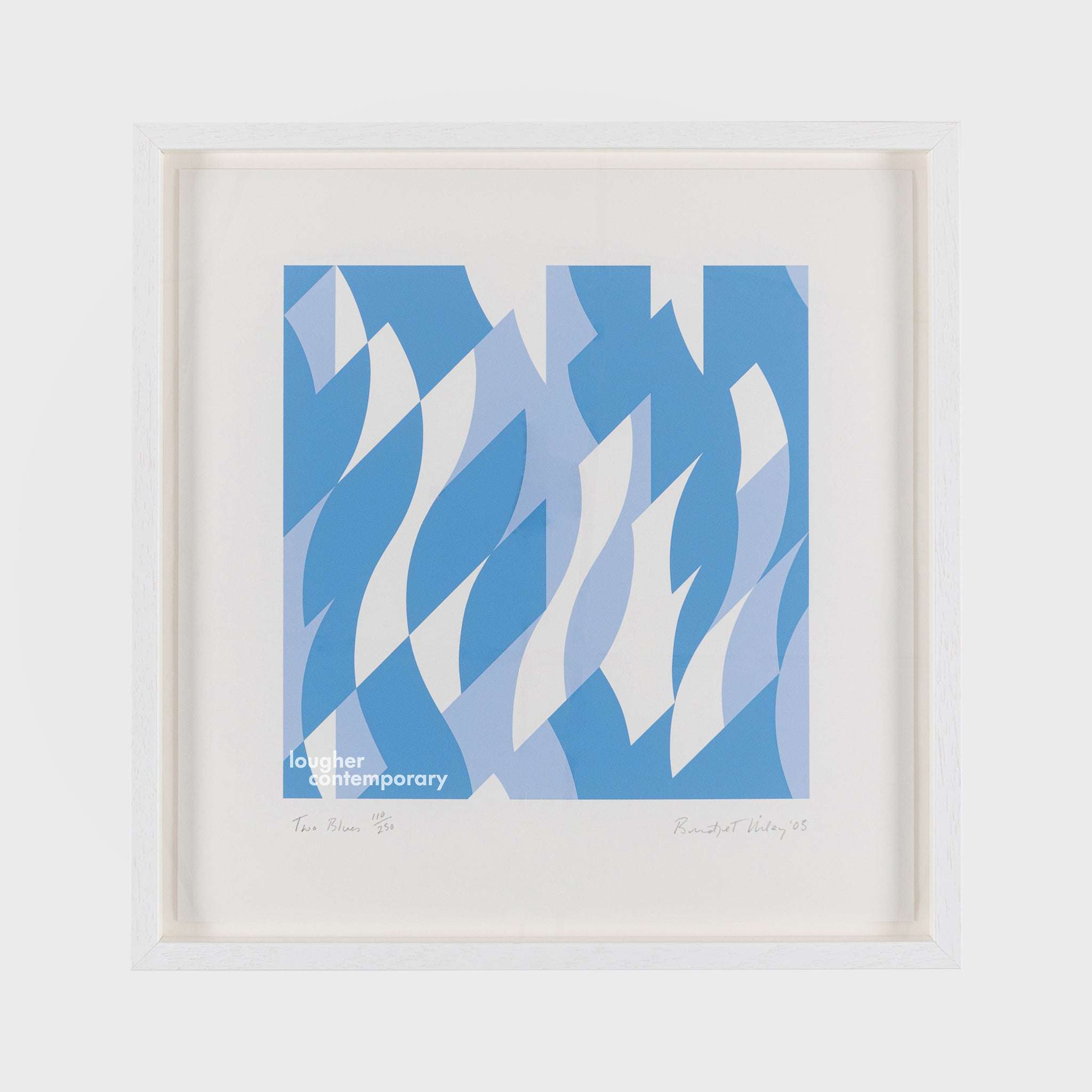 Bridget Riley, Two Blues, 2003 For Sale - Lougher Contemporary