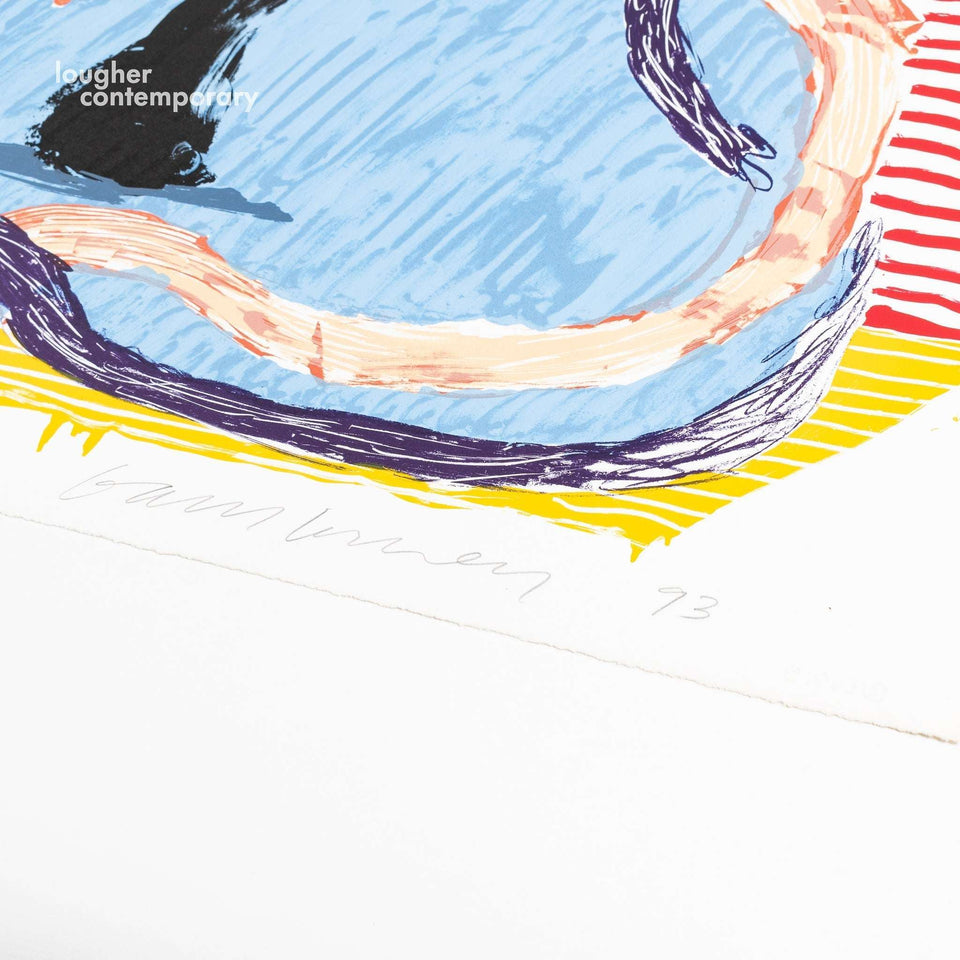 David Hockney, Ink in the Room, from 'Some New Prints', 1993 For Sale - Lougher Contemporary