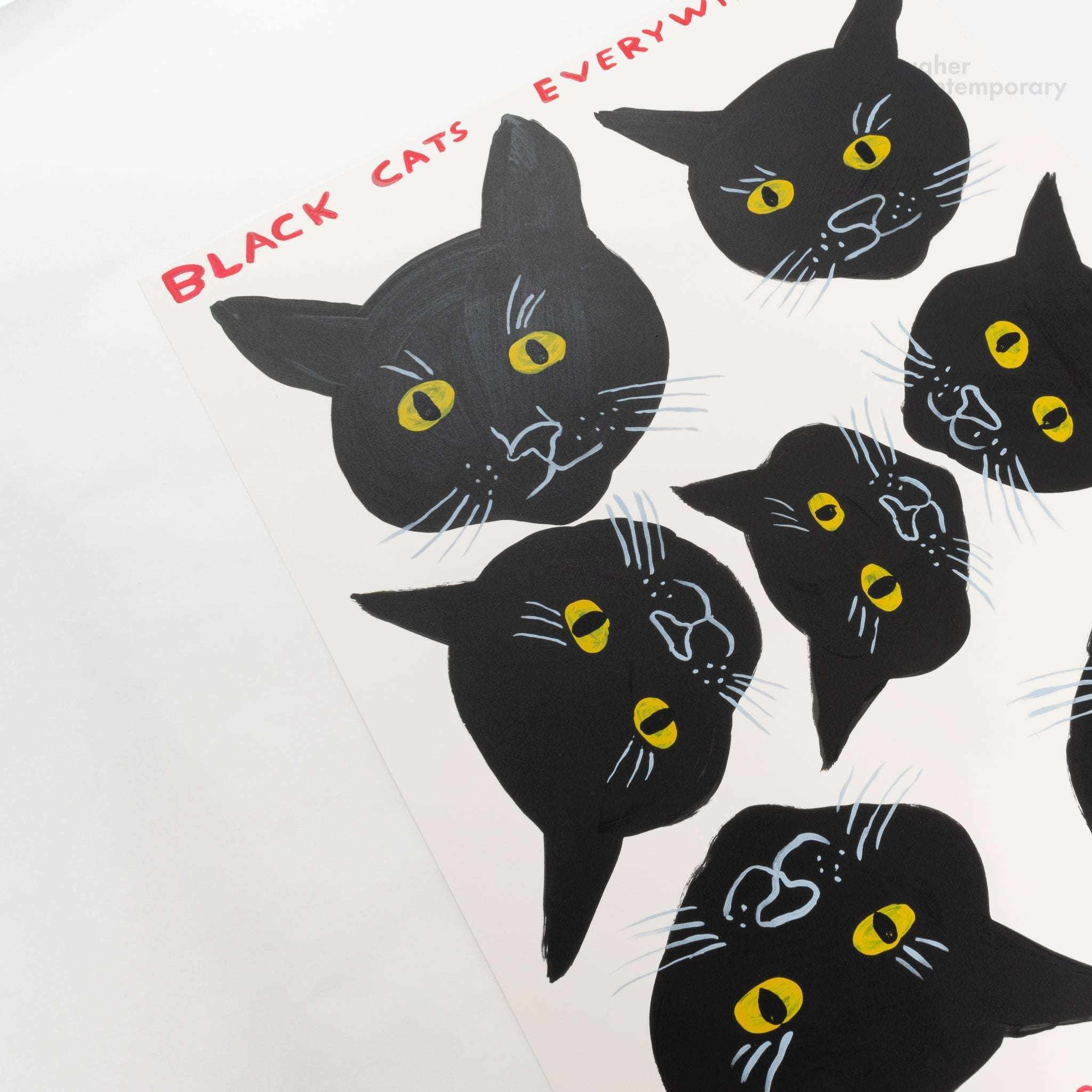 David Shrigley, Black Cats, 2021 For Sale - Lougher Contemporary