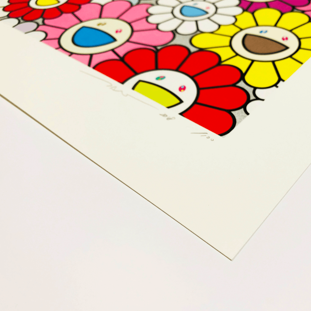 Takashi Murakami, A Little Flower Painting: Pink, Purple and Many Other Colors, 2018 For Sale - Lougher Contemporary