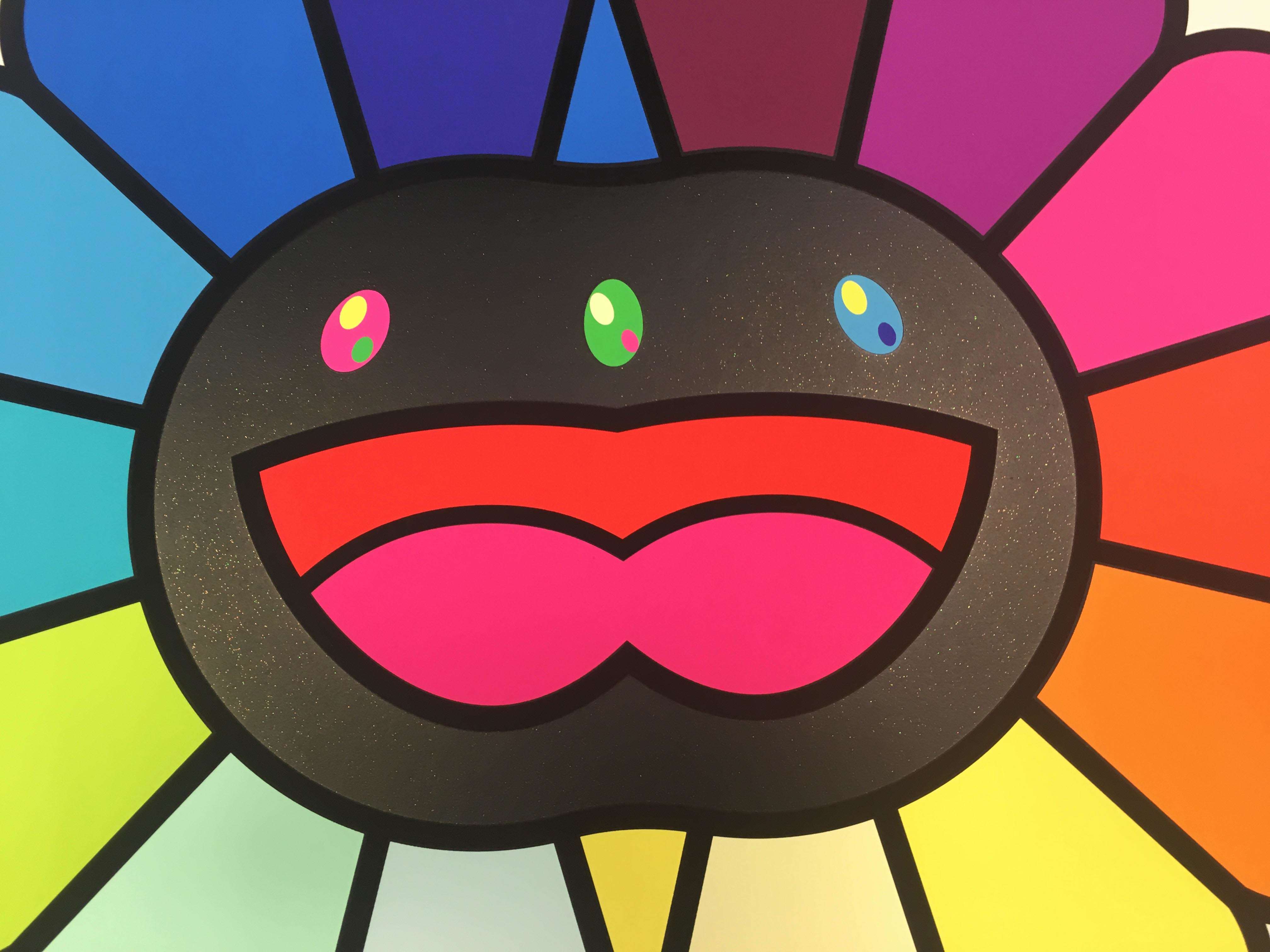 Takashi Murakami, Multicolor Double Face: Black, 2020 For Sale - Lougher Contemporary