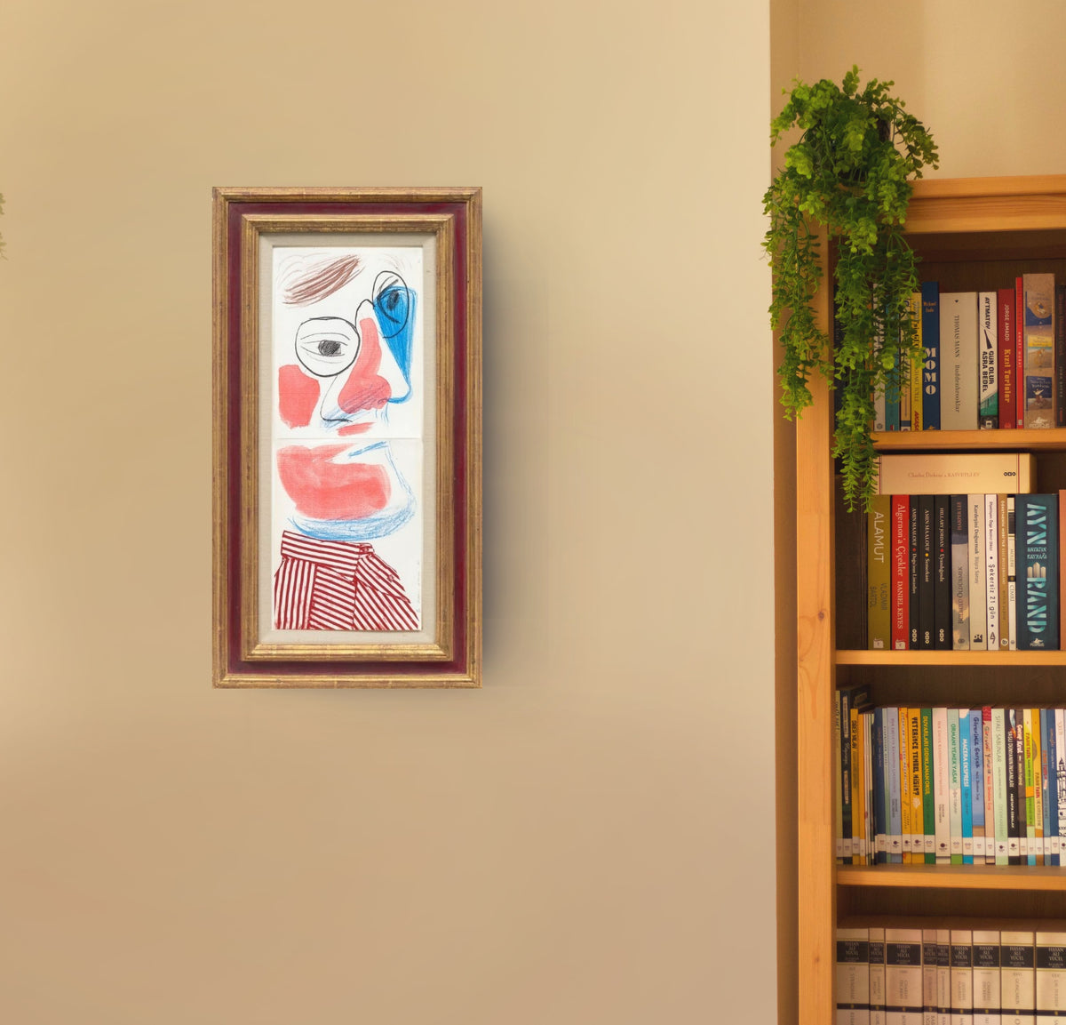 David Hockney Self-Portrait, July 1986 | Rare Print for Sale in modern contemporary interior