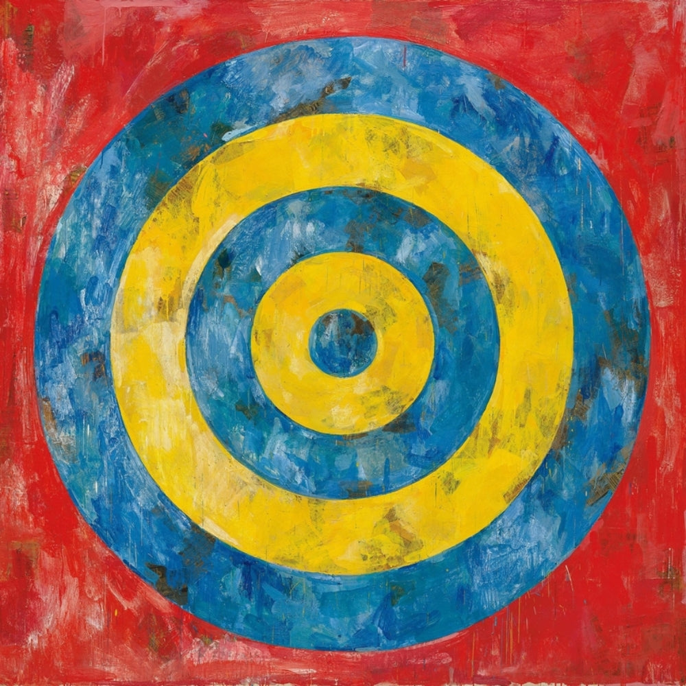 "Jasper Johns Target print from a sought after limited edition"