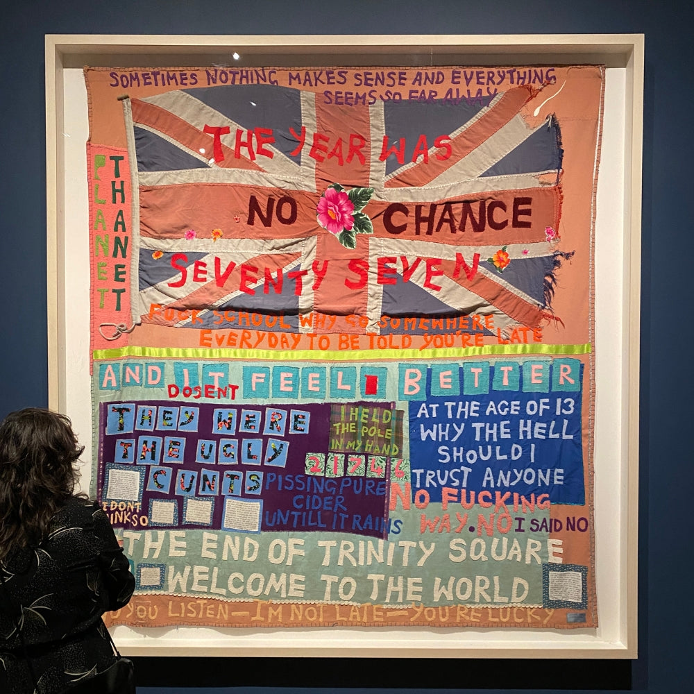 Visitors interacting with Tracey Emin’s immersive artworks at Tate Modern