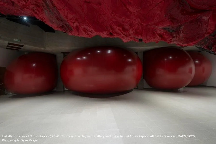 Installation view of ‘Anish Kapoor’, 2026. Courtesy: the Hayward Gallery and the artist. © Anish Kapoor. All rights reserved, DACS, 2026. Photograph: Dave Morgan
