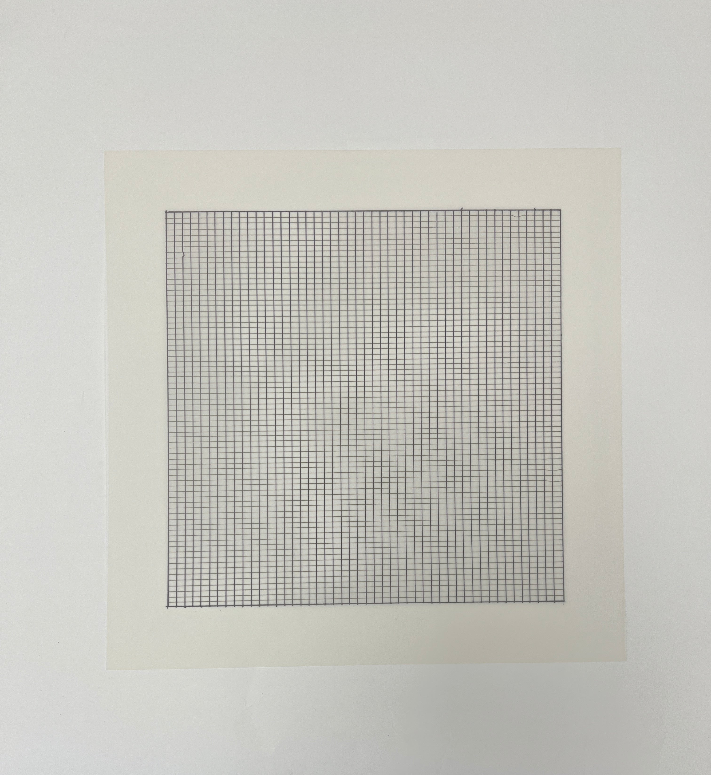 Limited edition Agnes Martin print from Paintings and Drawings series, featuring minimalist abstract art by Lougher Contemporary.