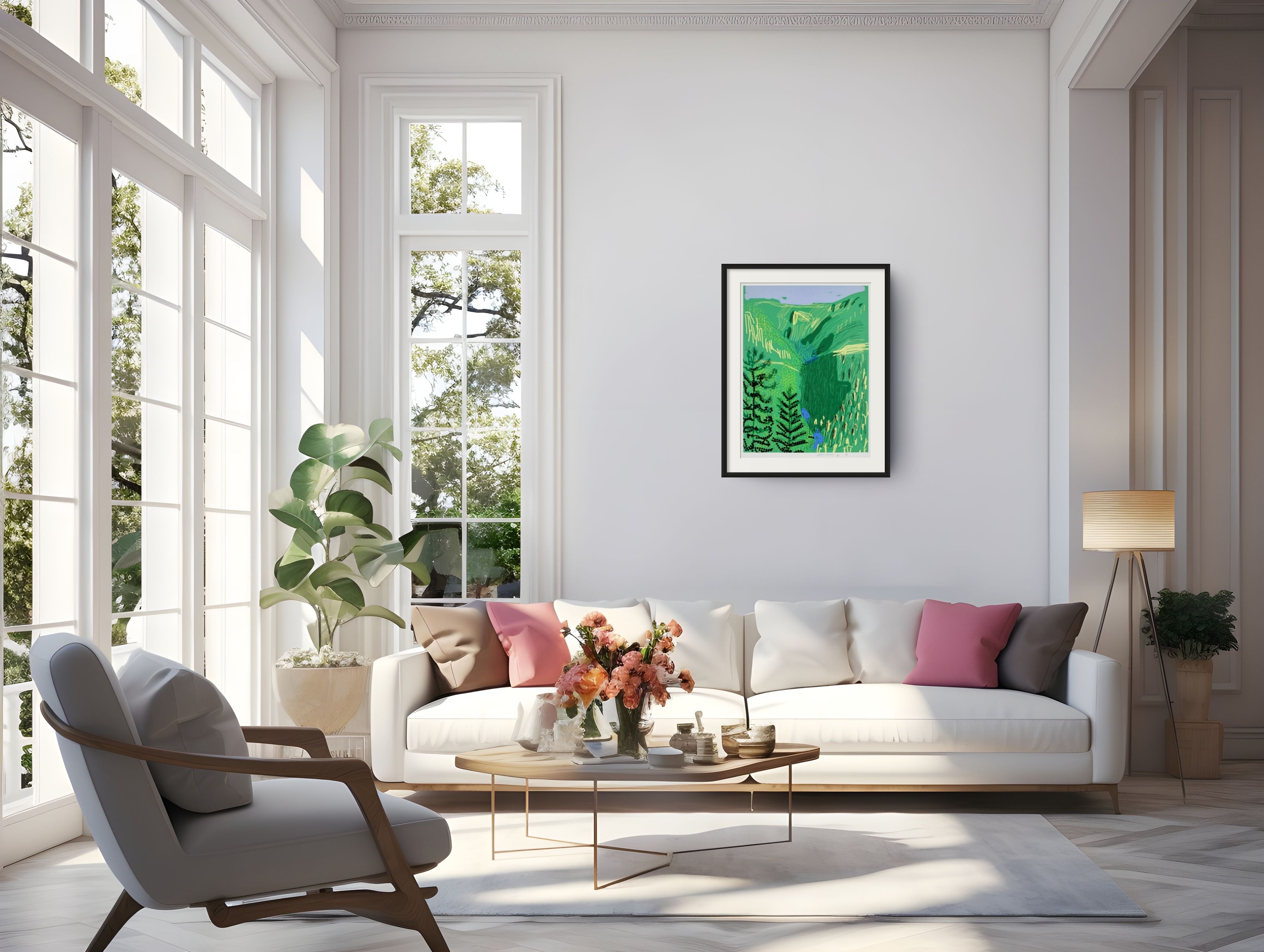 David Hockney Yosemite Suite artwork displayed in contemporary interior