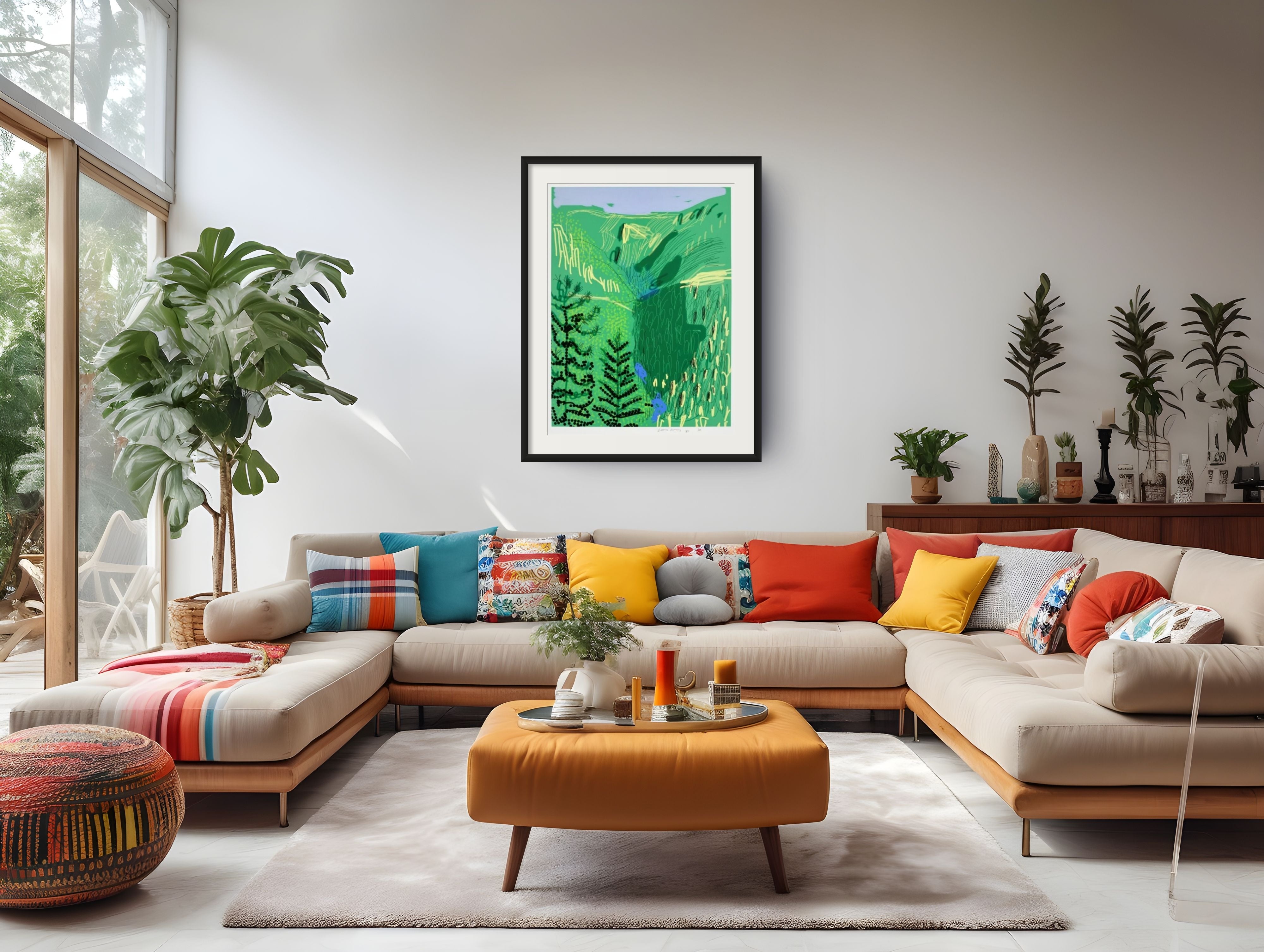 David Hockney Yosemite Suite artwork displayed in contemporary interior