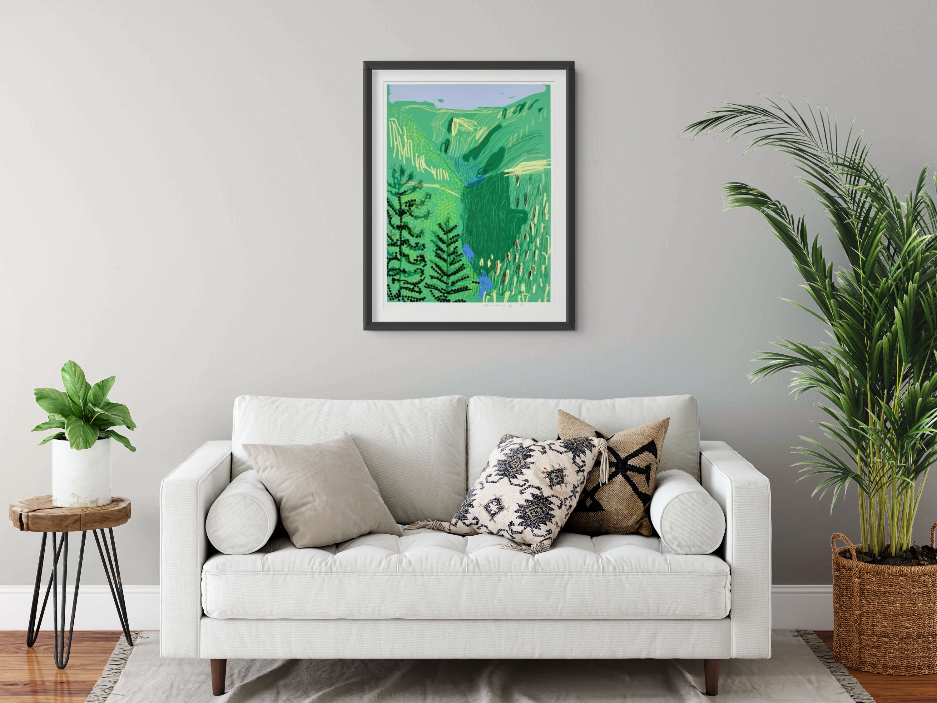 Framed David Hockney Untitled No. 21 print from The Yosemite Suite