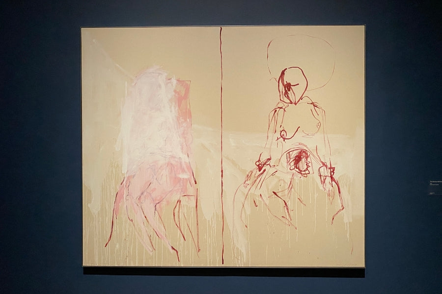 Visitors interacting with Tracey Emin’s immersive artworks at Tate Modern