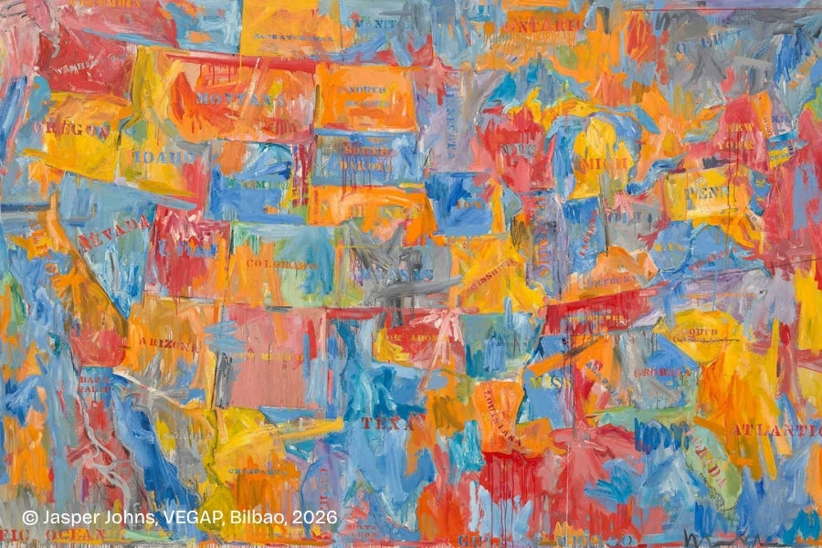 Jasper Johns painting from major museum retrospective