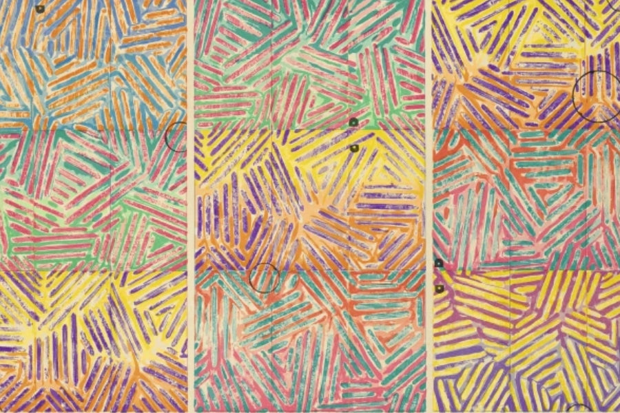 "Jasper Johns Target print from a sought after limited edition"