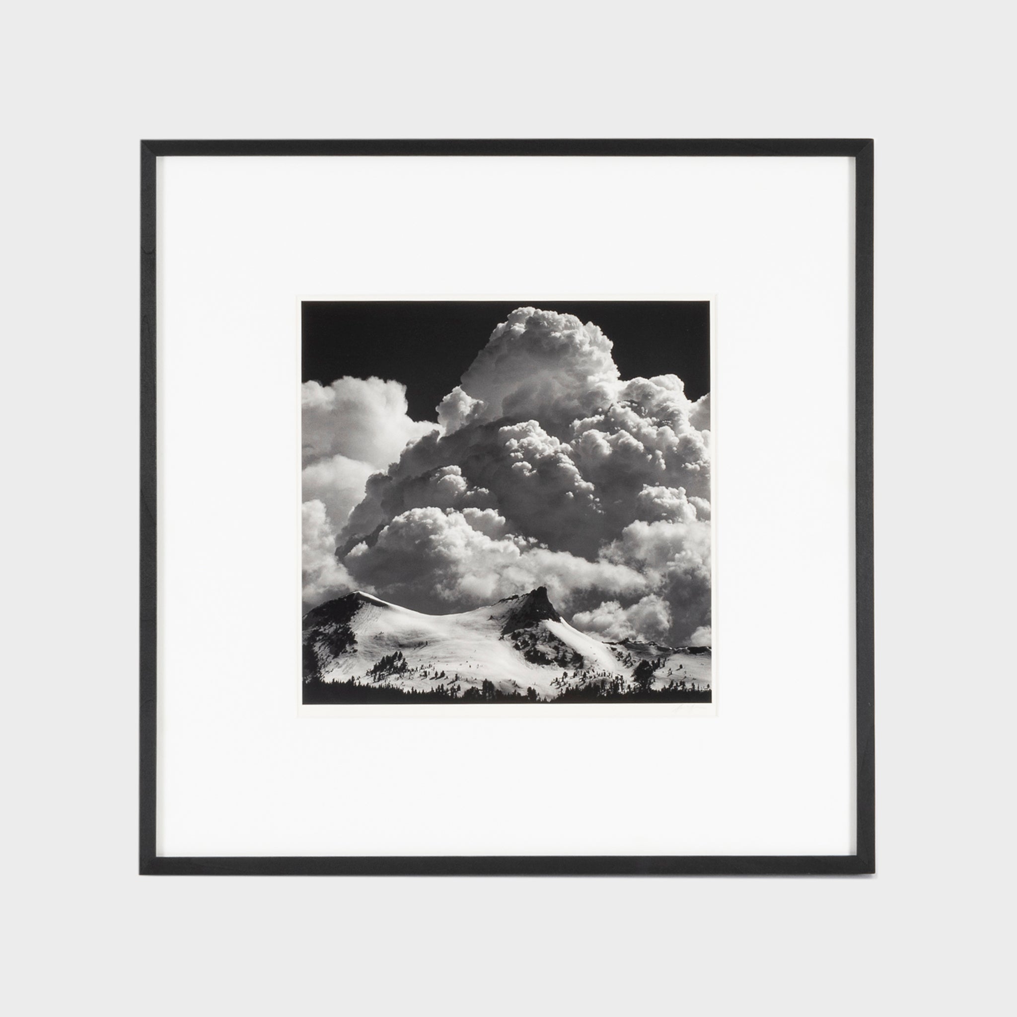 Ansel Adams Thundercloud, Unicorn Peak, Yosemite National Park, California black and white landscape photograph