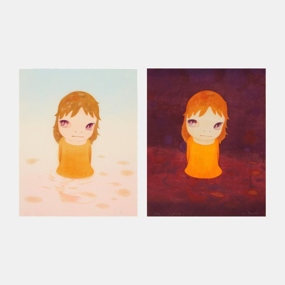 Yoshitomo Nara, After the Acid Rain (Day and Night), 2010 For Sale - Lougher Contemporary