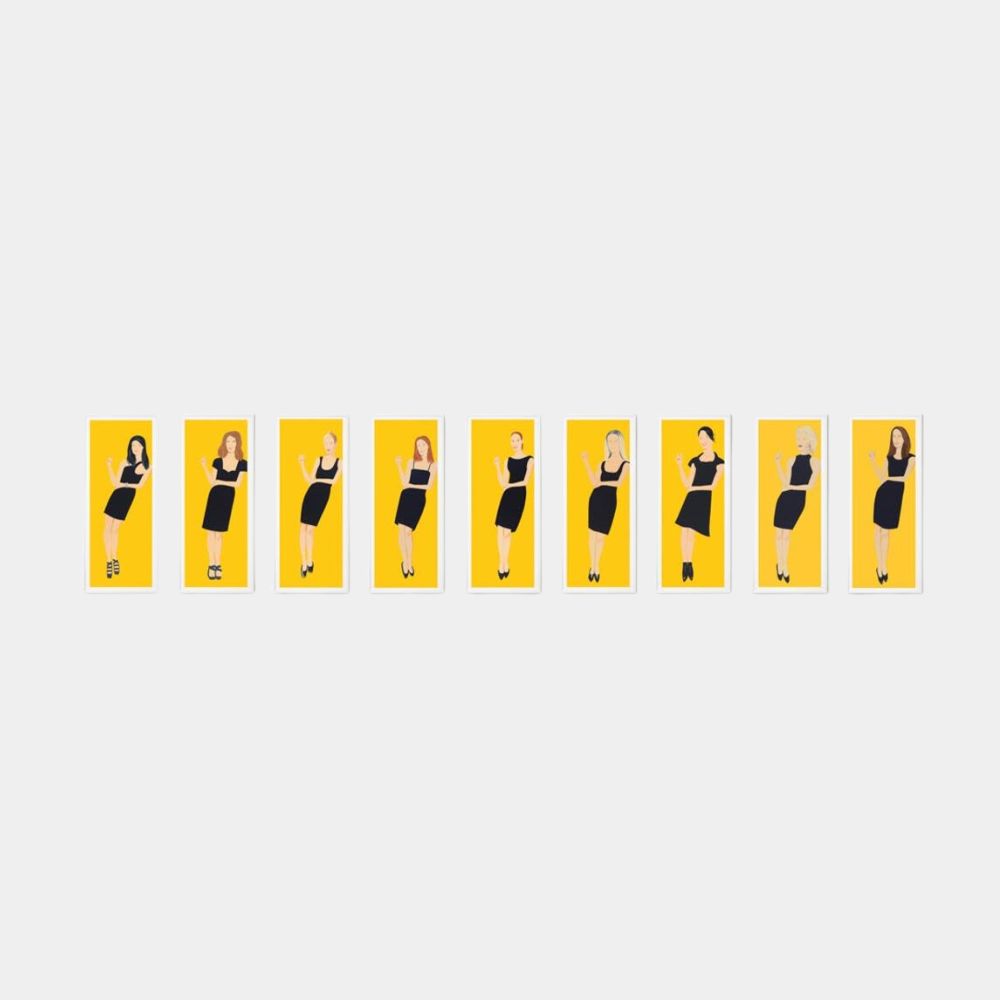 Alex Katz, Black Dress (Portfolio of 9), 2015 | Lougher Contemporary Alex Katz, Black Dress (Portfolio of 9), 2015 | Lougher Contemporary
