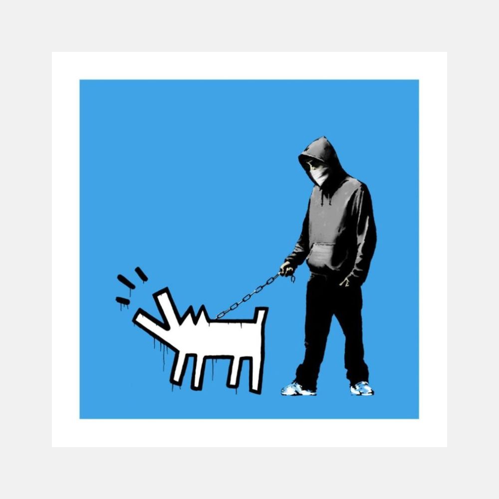 Banksy, Choose Your Weapon (Sky Blue), 2010 For Sale | Lougher Contemporary