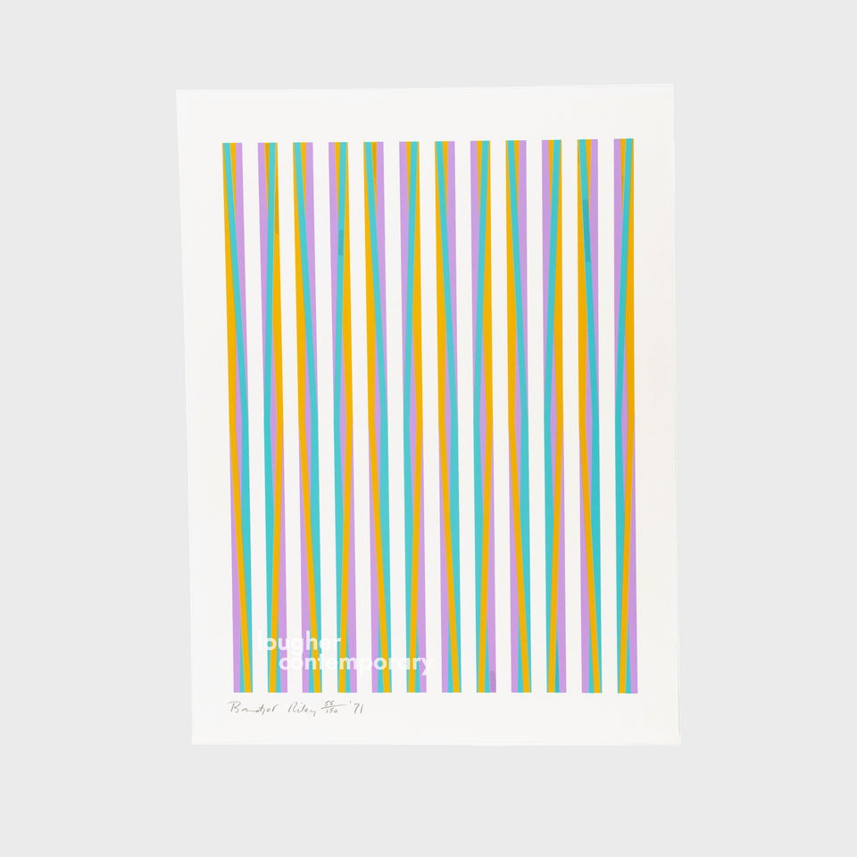 Bridget Riley, Print for Chicago 8, 1971 For Sale - Lougher Contemporary