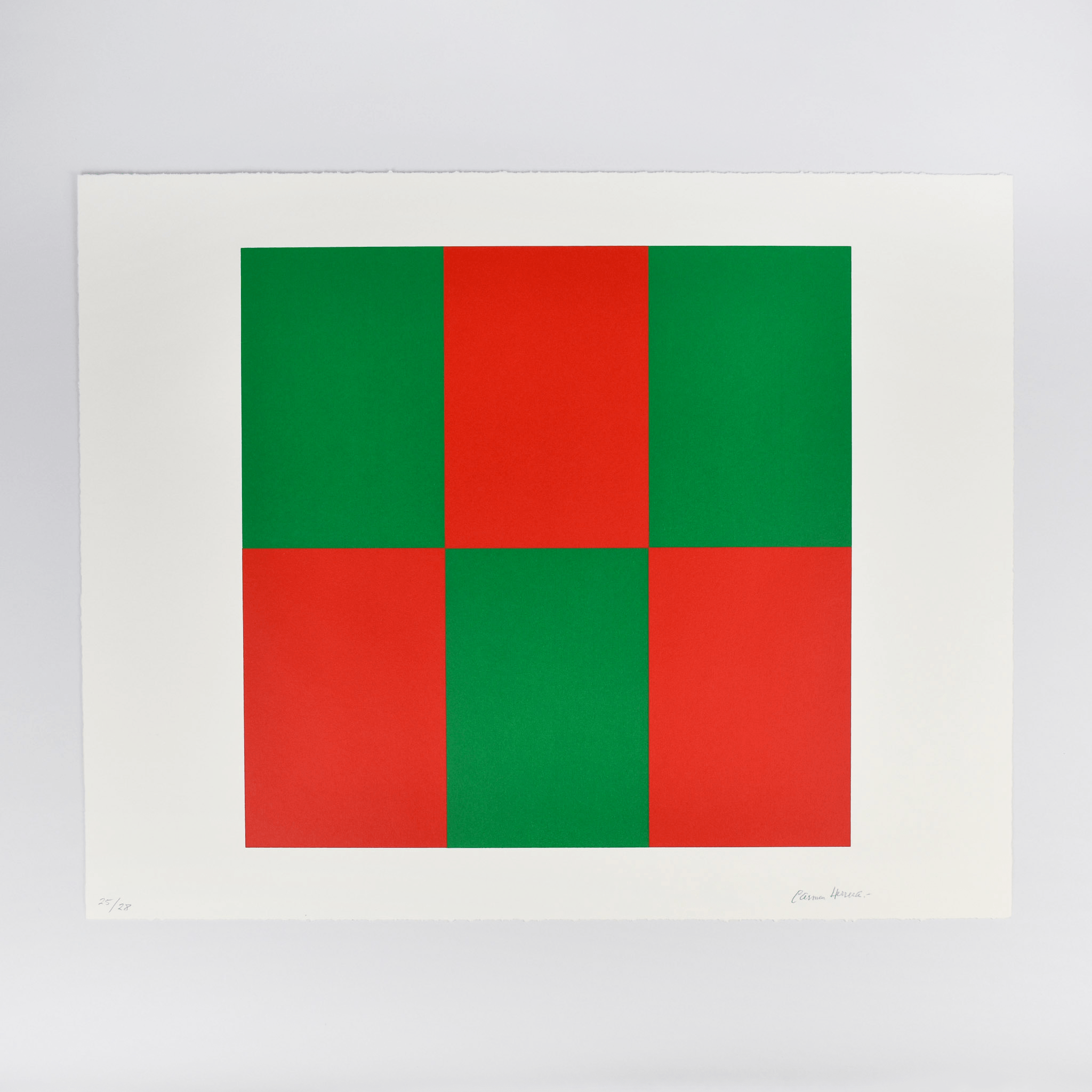 Carmen Herrera, Verde y Rojo for Studio, 2019 For Sale | Lougher Contemporary 