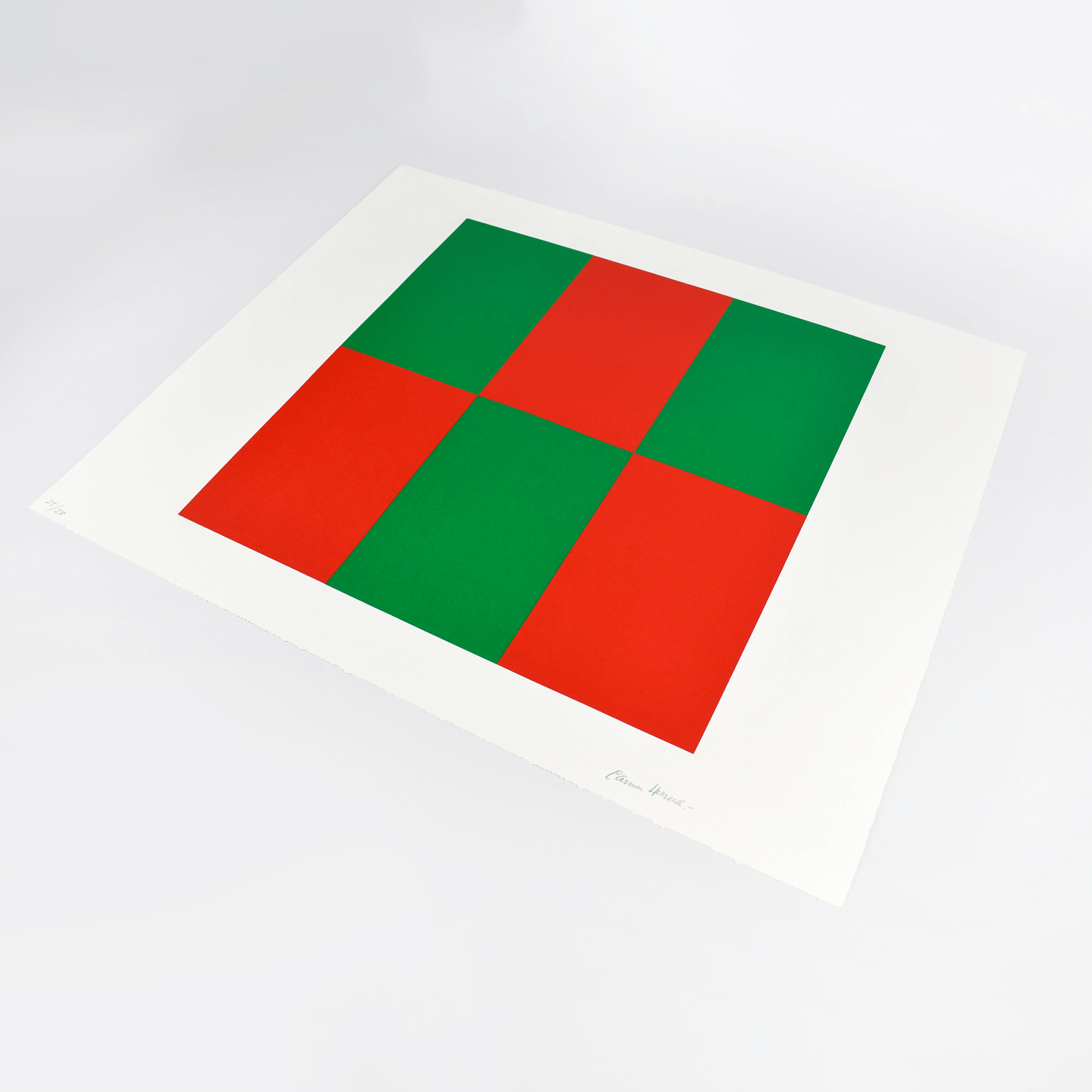 Carmen Herrera, Verde y Rojo for Studio, 2019 For Sale | Lougher Contemporary 