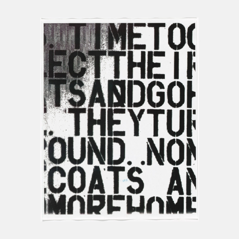 Christopher Wool, Untitled (Cats in Bag), 1990