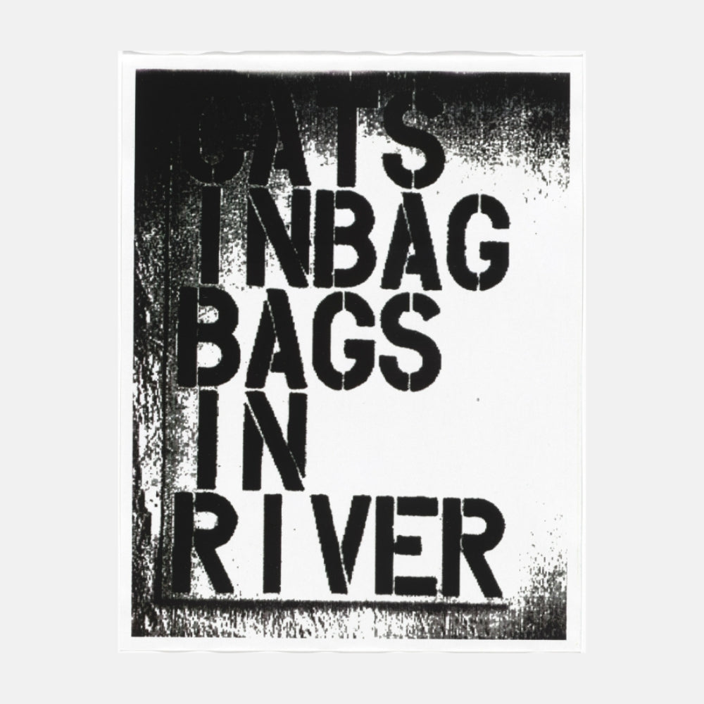 Christopher Wool, Untitled (Cats in Bag), 1990