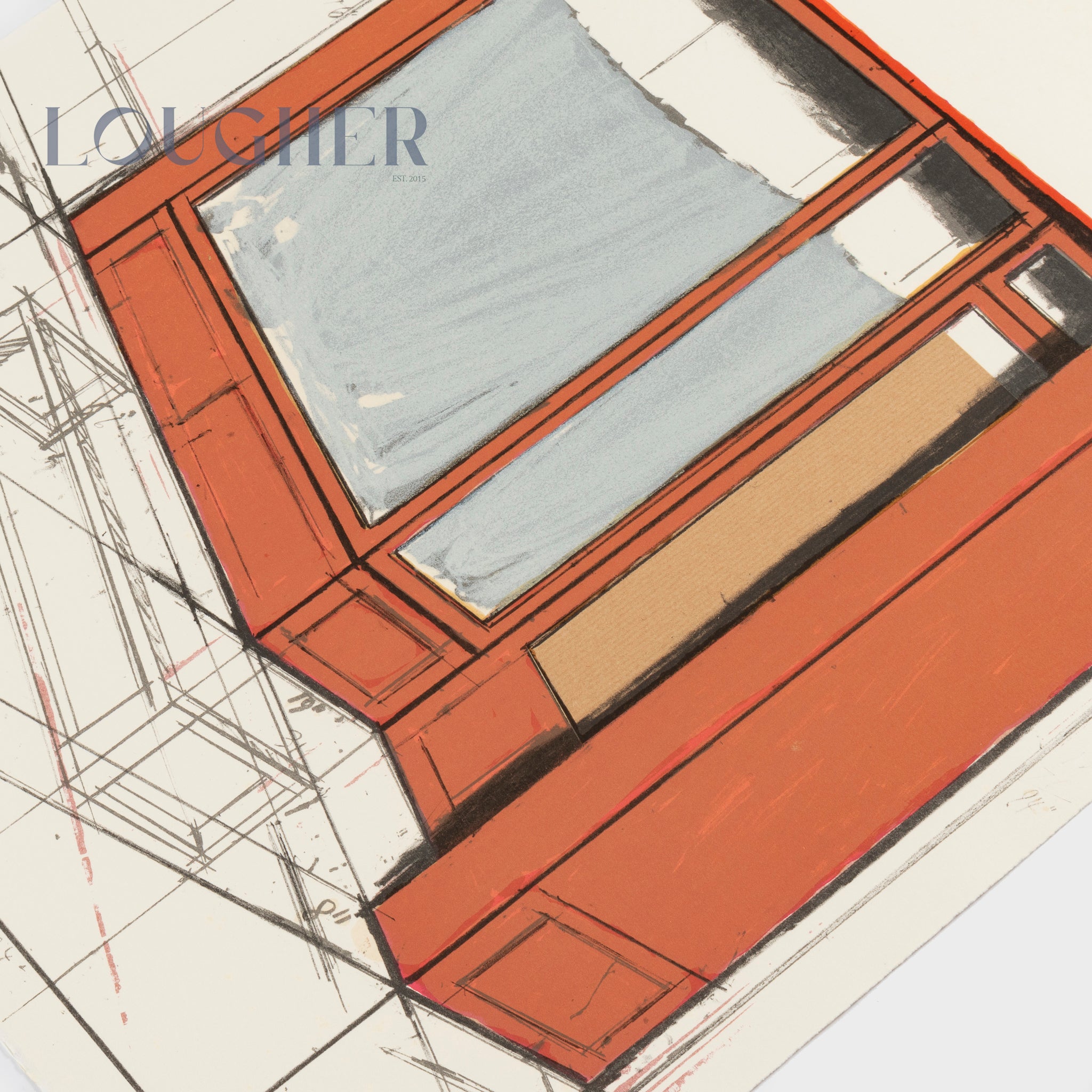 Christo, Pink Store Front (Project), 1980 For Sale | Lougher Contemporary