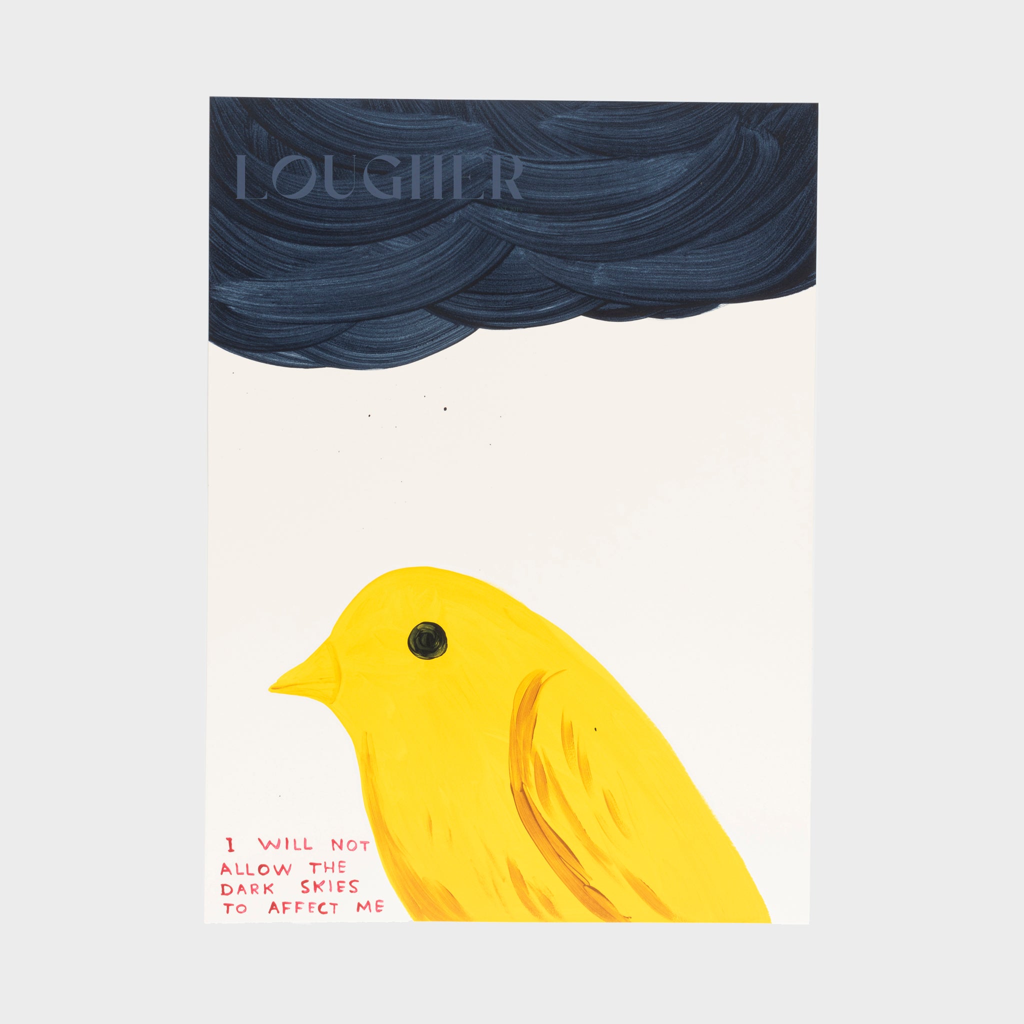 David Shrigley, I Will Not Allow The Dark Skies To Affect Me, 2025