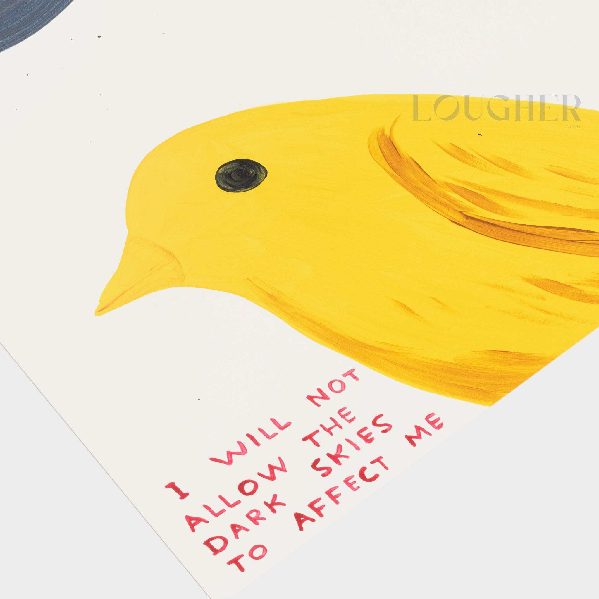 David Shrigley, I Will Not Allow The Dark Skies To Affect Me, 2025