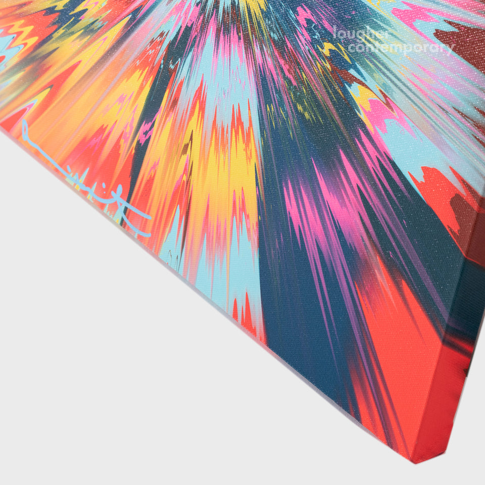 Damien Hirst, H12-7 Beautiful, Too Meagre, Half Alive, Admirably Characteristic Vapor Painting (from The Beautiful Paintings), 2023 For Sale - Lougher Contemporary