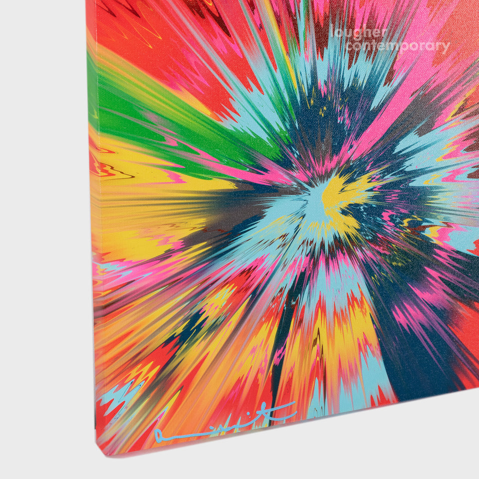 Damien Hirst, H12-7 Beautiful, Too Meagre, Half Alive, Admirably Characteristic Vapor Painting (from The Beautiful Paintings), 2023 For Sale - Lougher Contemporary