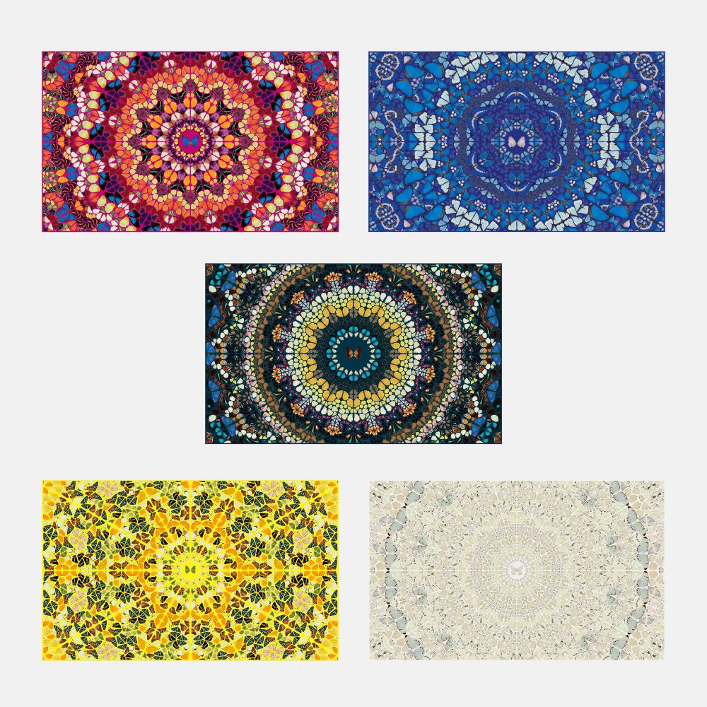 Damien Hirst, H18 (full set of 4) (from the Kaleidoscopes), 2024