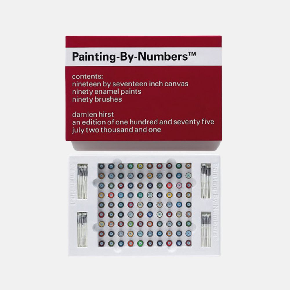 Damien Hirst, Painting-by-Numbers (Red), 2001