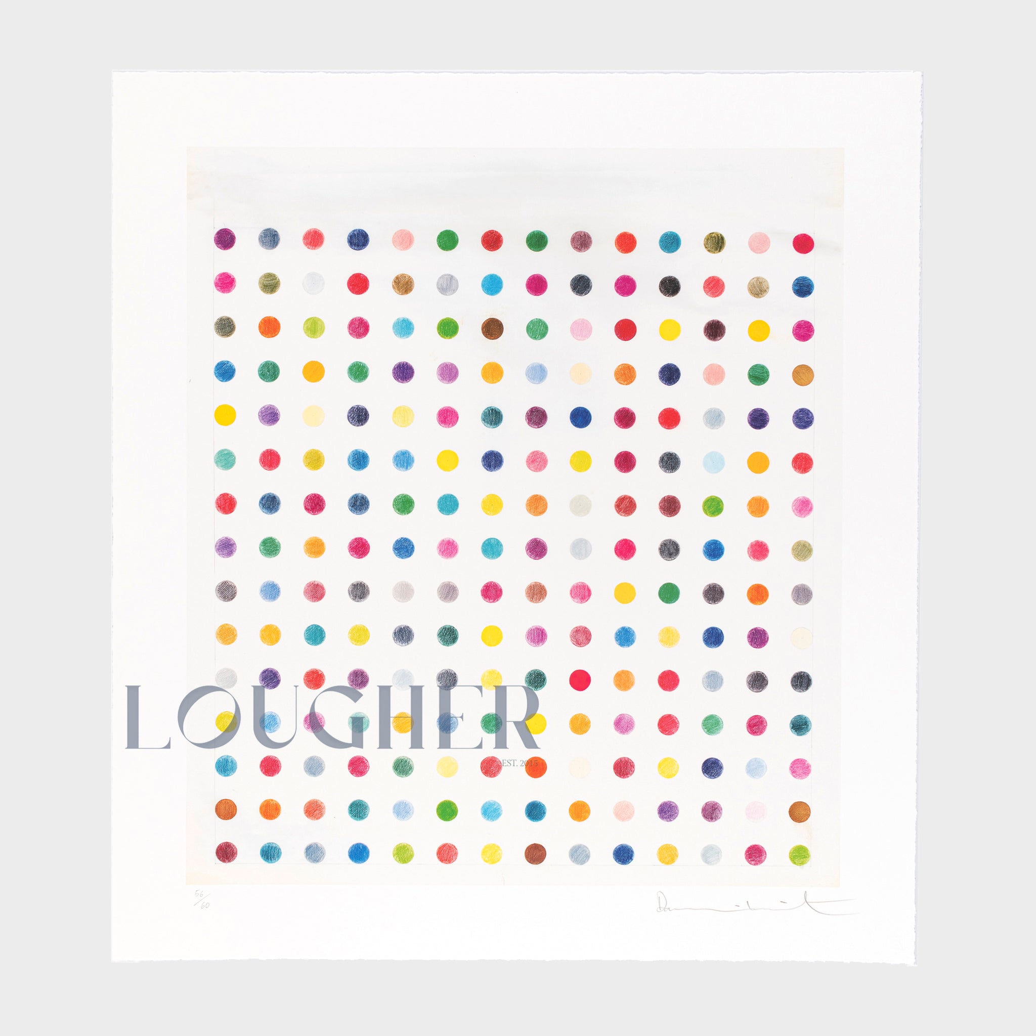 Damien Hirst, Untitled B (Spot Drawing), 2025 For Sale | Lougher Contemporary