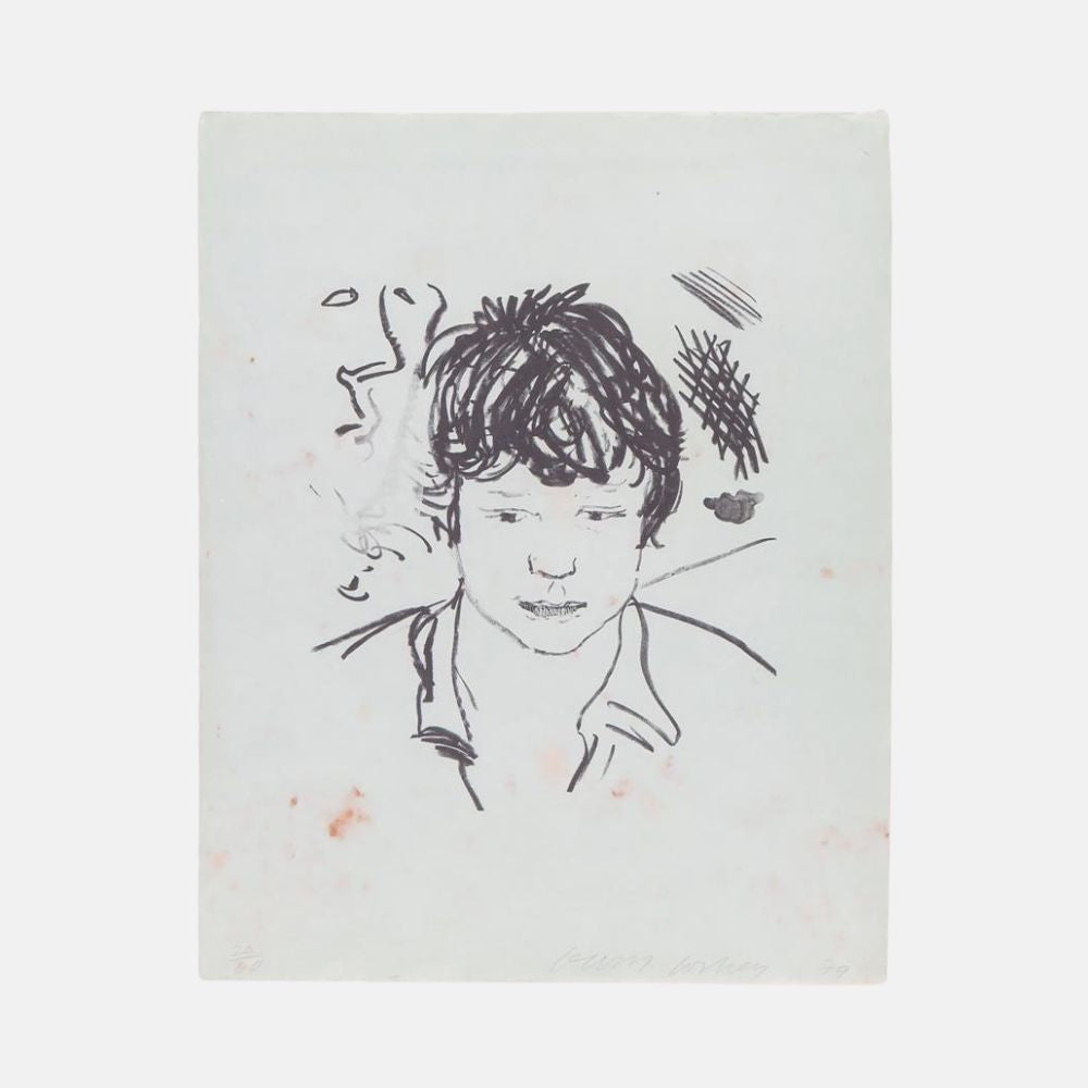 David Hockney, Study of Byron, 1979 For Sale | Lougher Contemporary 